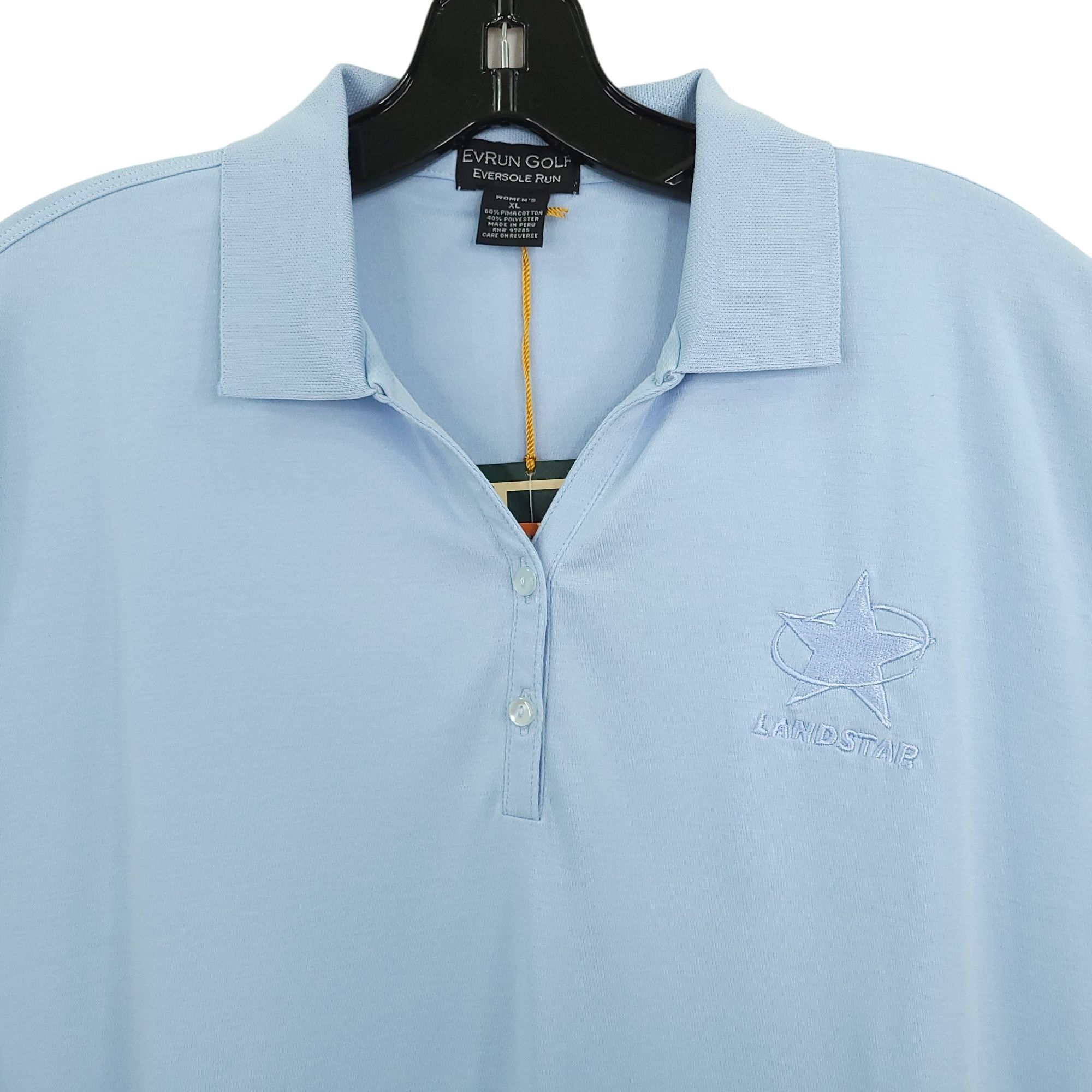 Other Eversole Run Golf Polo Shirt Womens XL EvRun Blue Landstar Size XL / US 12-14 / IT 48-50 - 3 Thumbnail