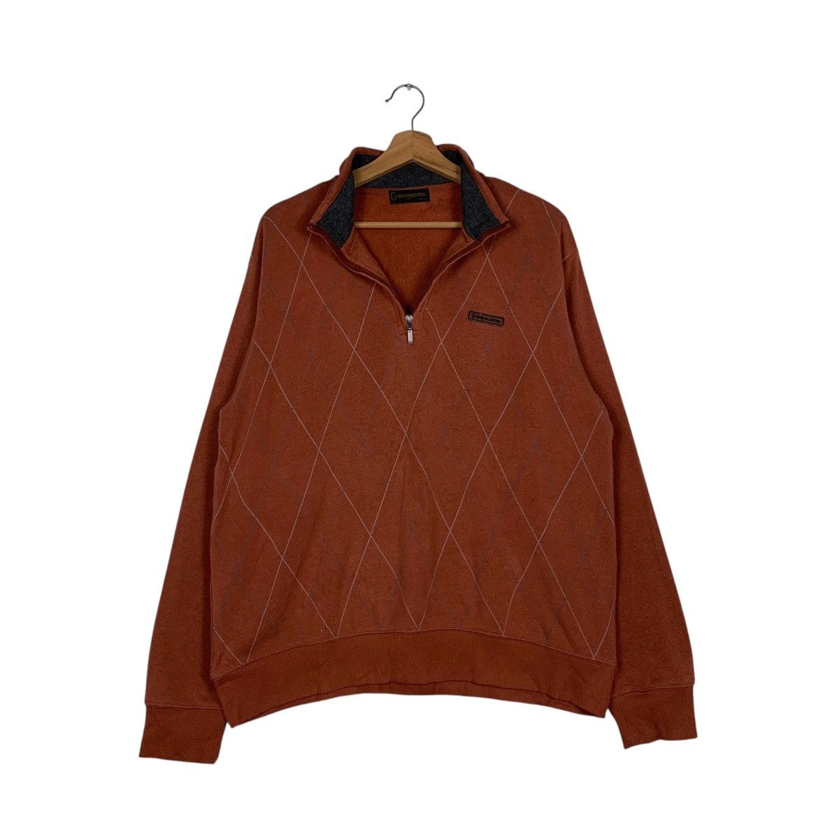 Gianni Valentino GIANNI VALENTINO Half Zip Turtleneck Sweatshirt #1440-C65 Size US L / EU 52-54 / 3 - 7 Thumbnail