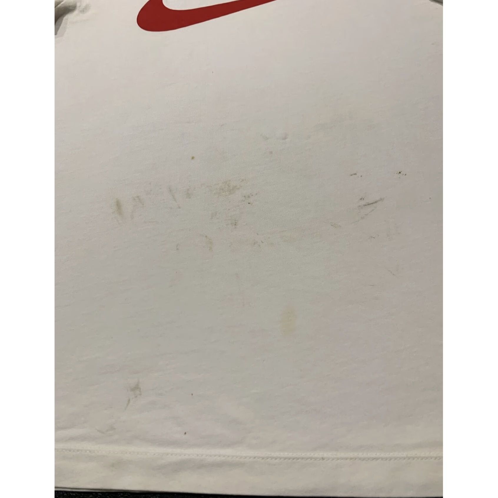 Nike Nike T-Shirt Large White Stained Mens Size US L / EU 52-54 / 3 - 5 Thumbnail