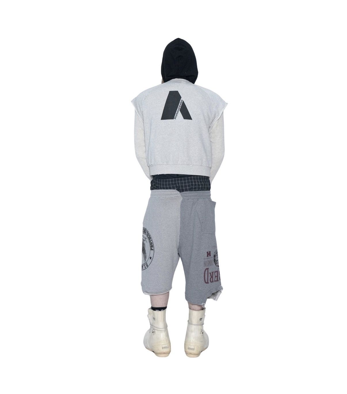 PROJECT G/R Protocol Index RECONSTRUCTED SWEAT SHORTS PROJECT GR Size US 30 / EU 46 - 4 Thumbnail