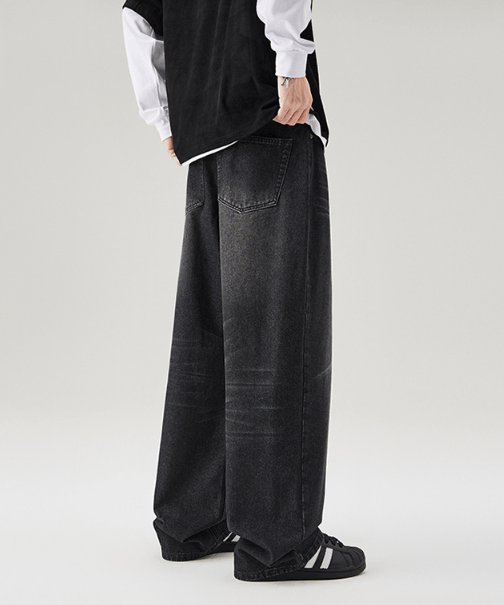 Japanese Brand × Jean American straight loose washed vintage baggy jeans Size US 32 / EU 48 - 4 Thumbnail