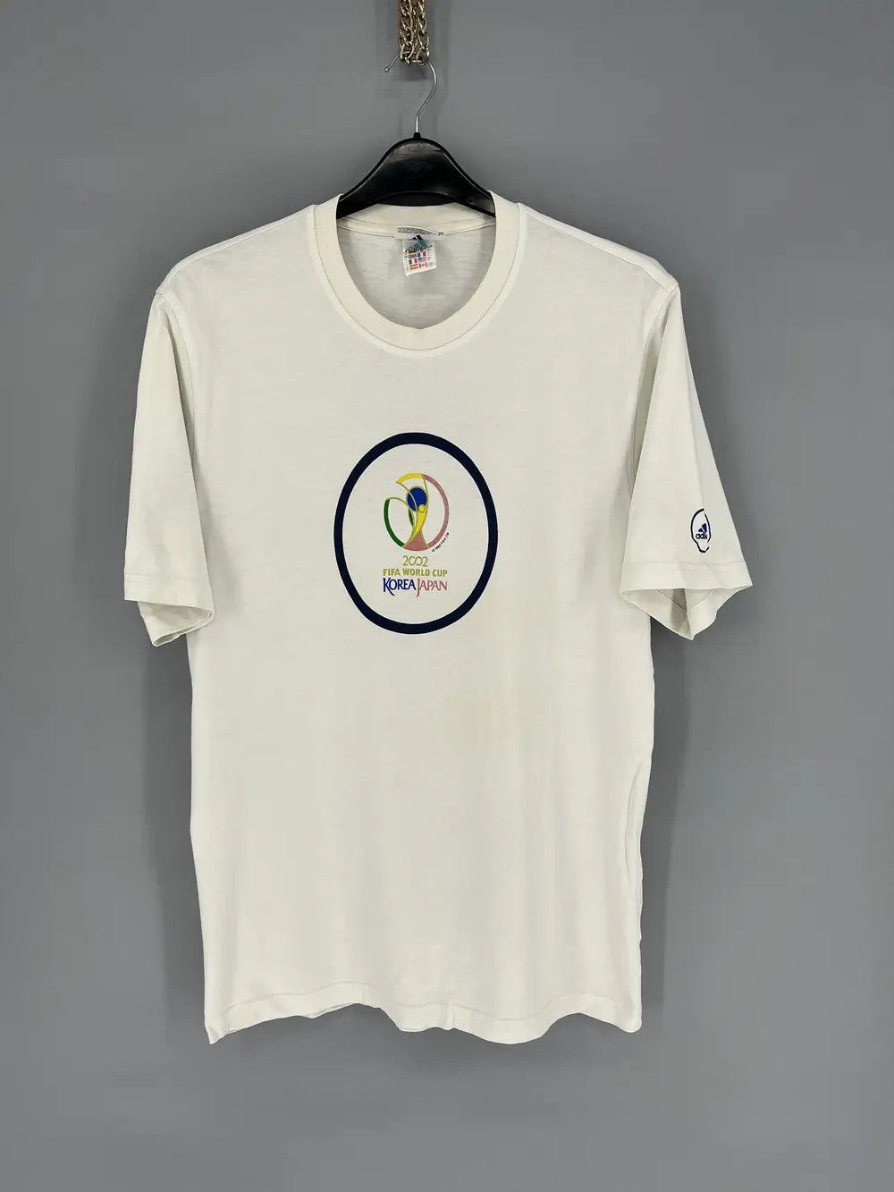 Adidas Adidas 90s Vintage Fifa World Cup Korea Japan Tshirt Rare🔥 Size US L / EU 52-54 / 3 - 1 Thumbnail