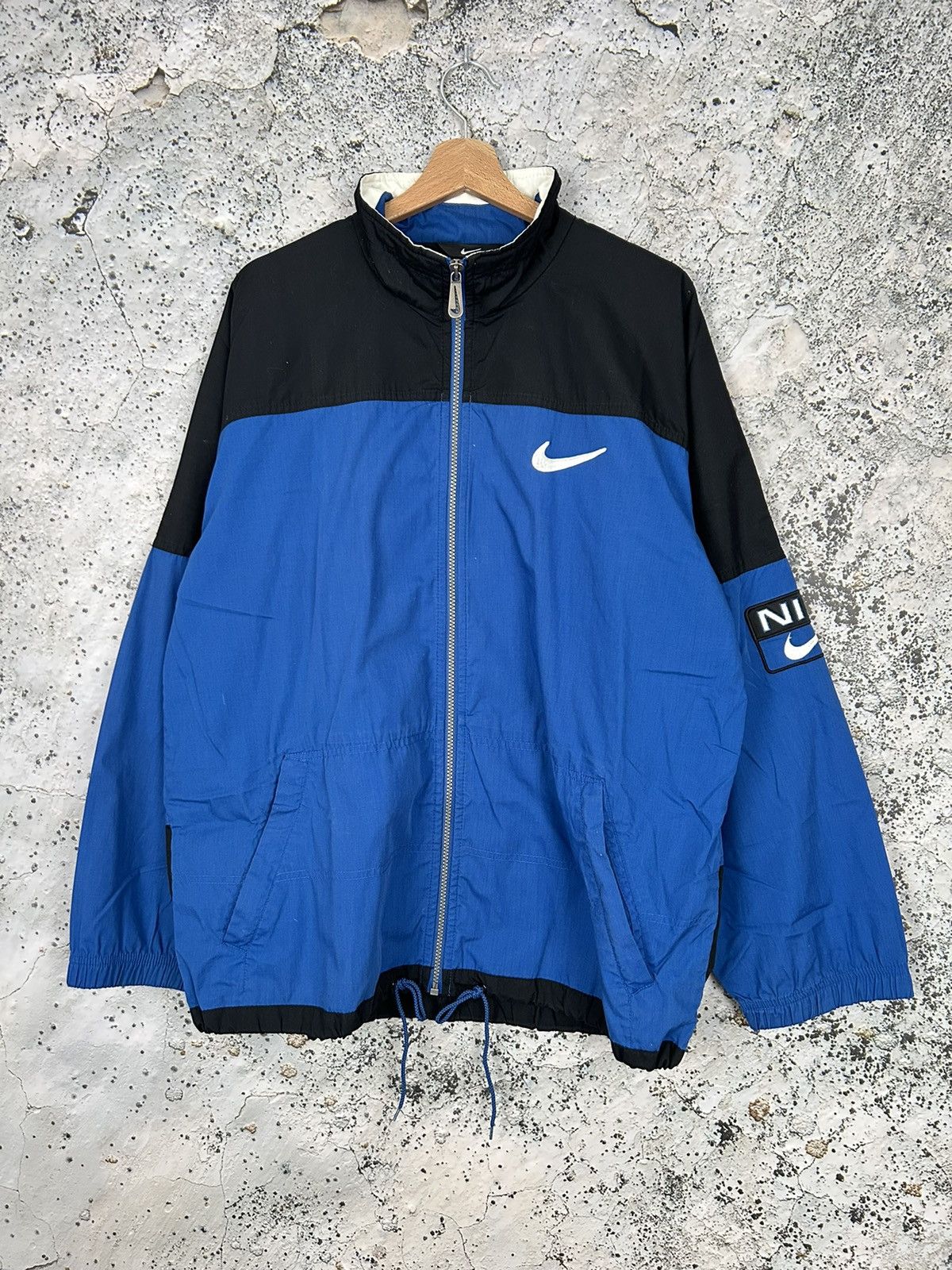 Vintage Nike 90s Swoosh Light Jacket Sweatshirt Retro Rare
