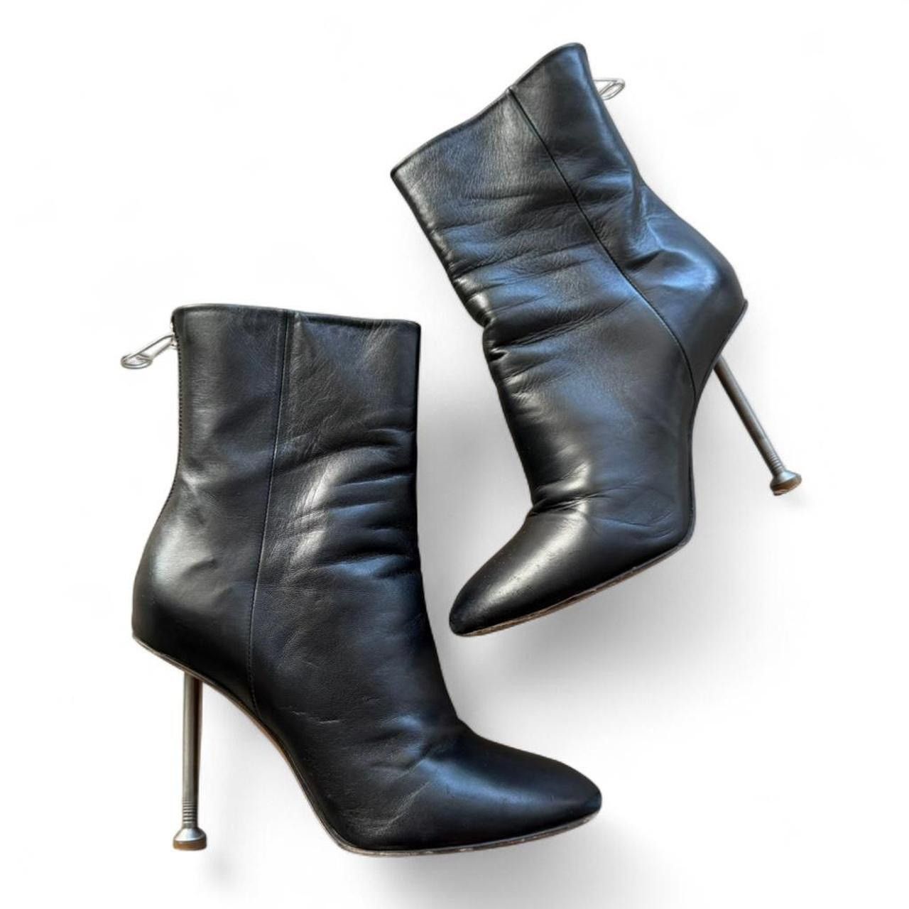 Maison Margiela Maison Martin Margiela Nail Heel Boots Black Silver 2008AW Size US 6 / IT 36 - 1 Thumbnail
