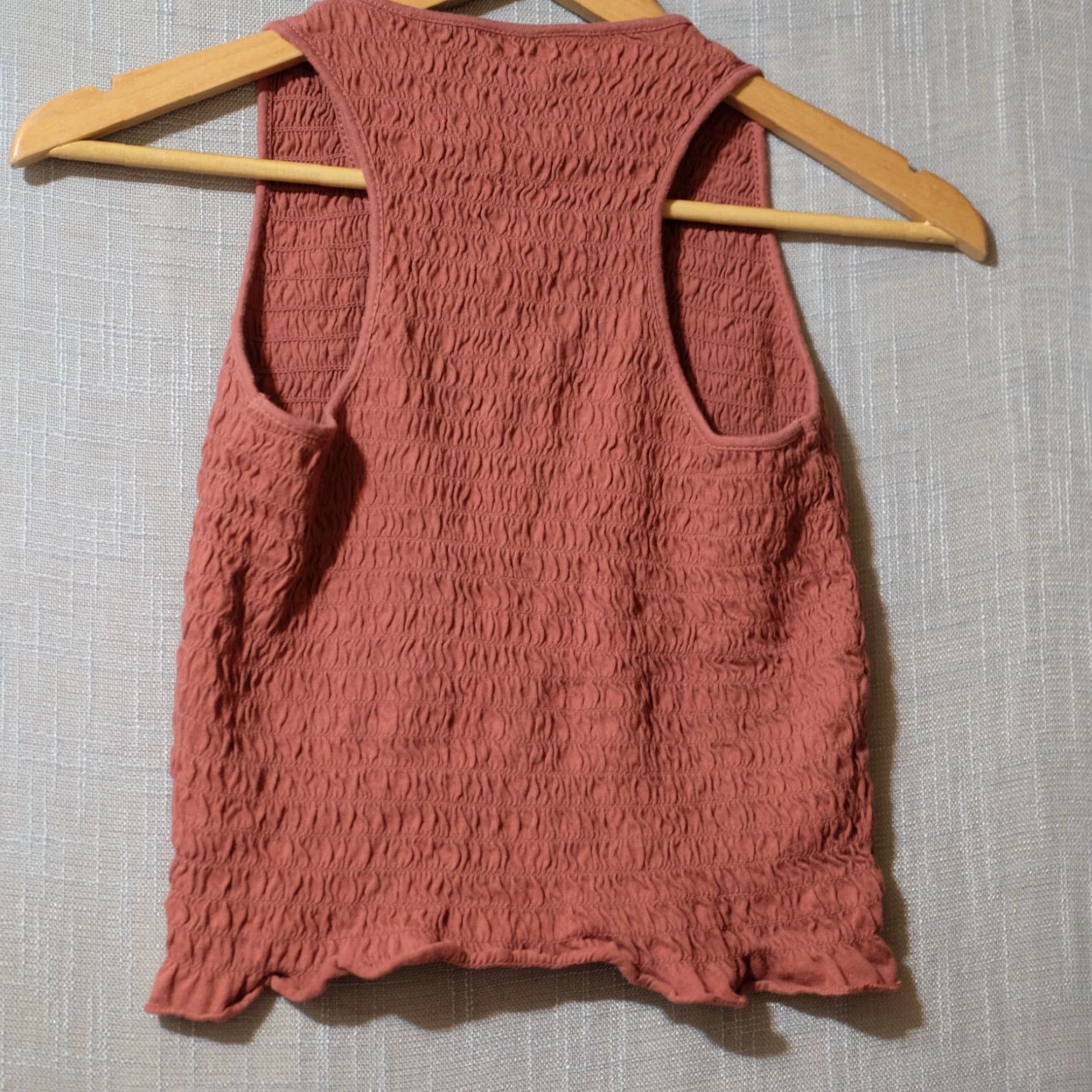 American Eagle Outfitters EUC American Eagle Cropped Tank Top Spice Women's M #H59-19 Size M / US 6-8 / IT 42-44 - 4 Thumbnail