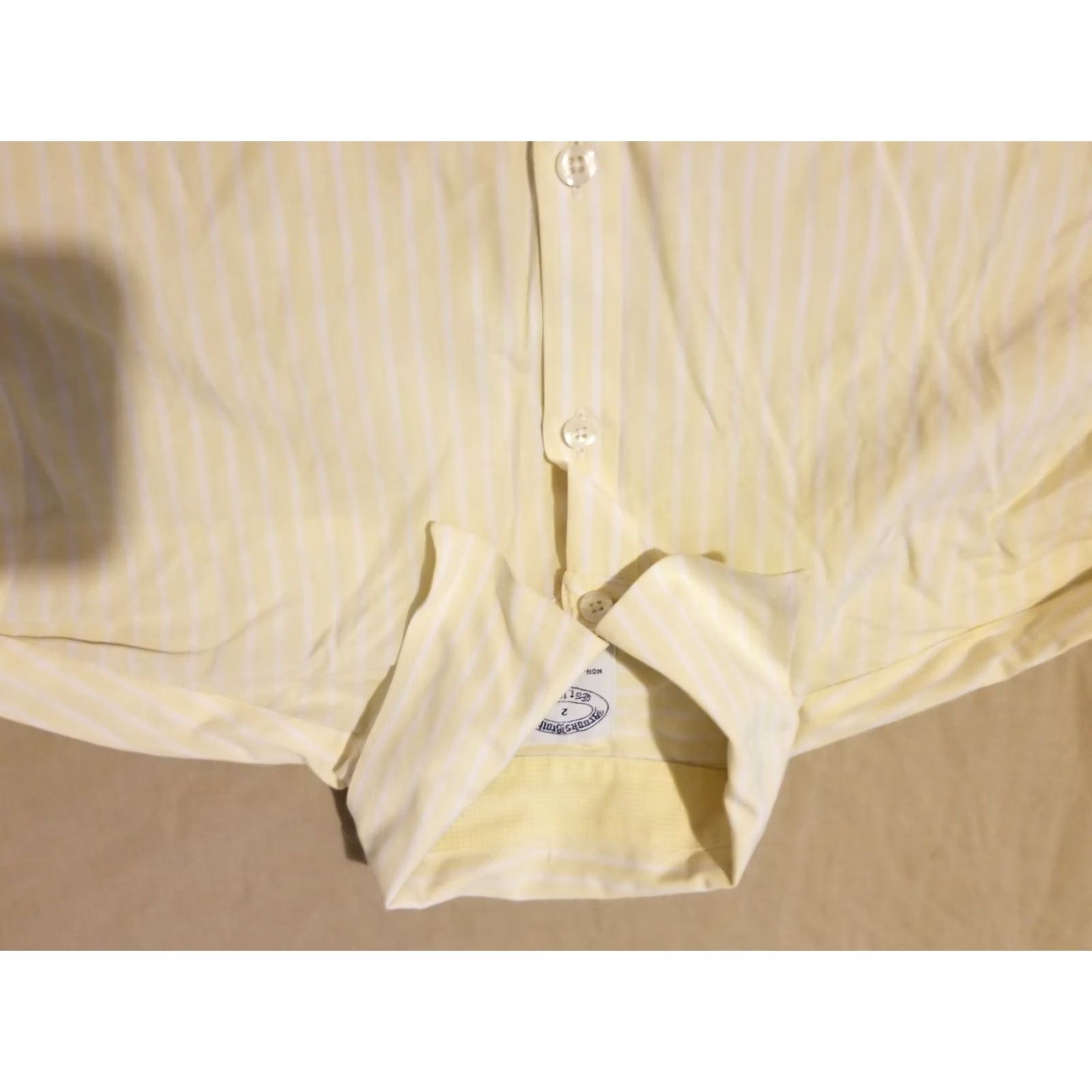 Brooks Brothers Brooks Brothers Womens Regular Yellow Cotton Blouse 2 Size Shirt Size XS / US 0-2 / IT 36-38 - 4 Thumbnail