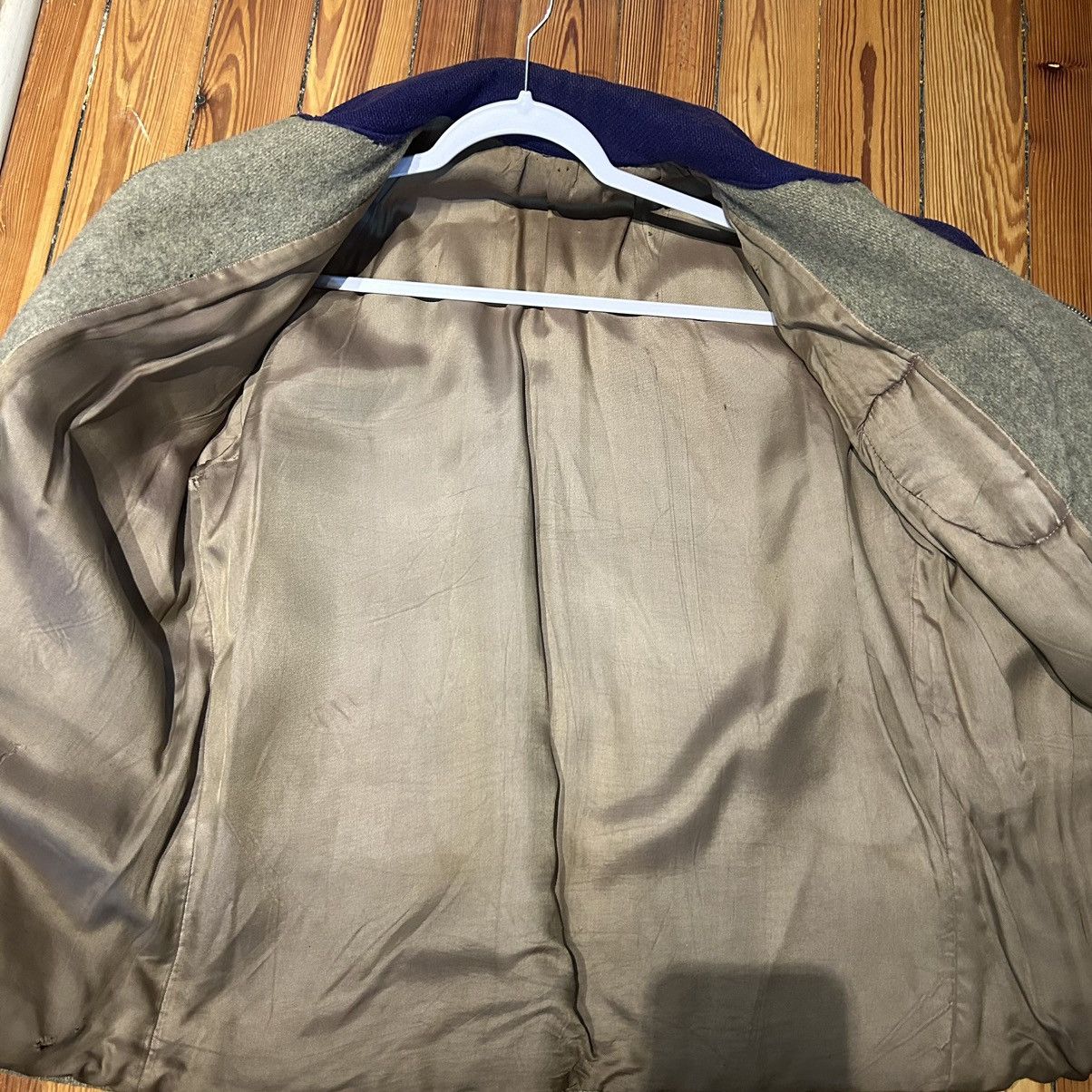 Vintage Vintage Purple Letterman's Jacket 1940s Size L Grey Blue Size US L / EU 52-54 / 3 - 10 Thumbnail