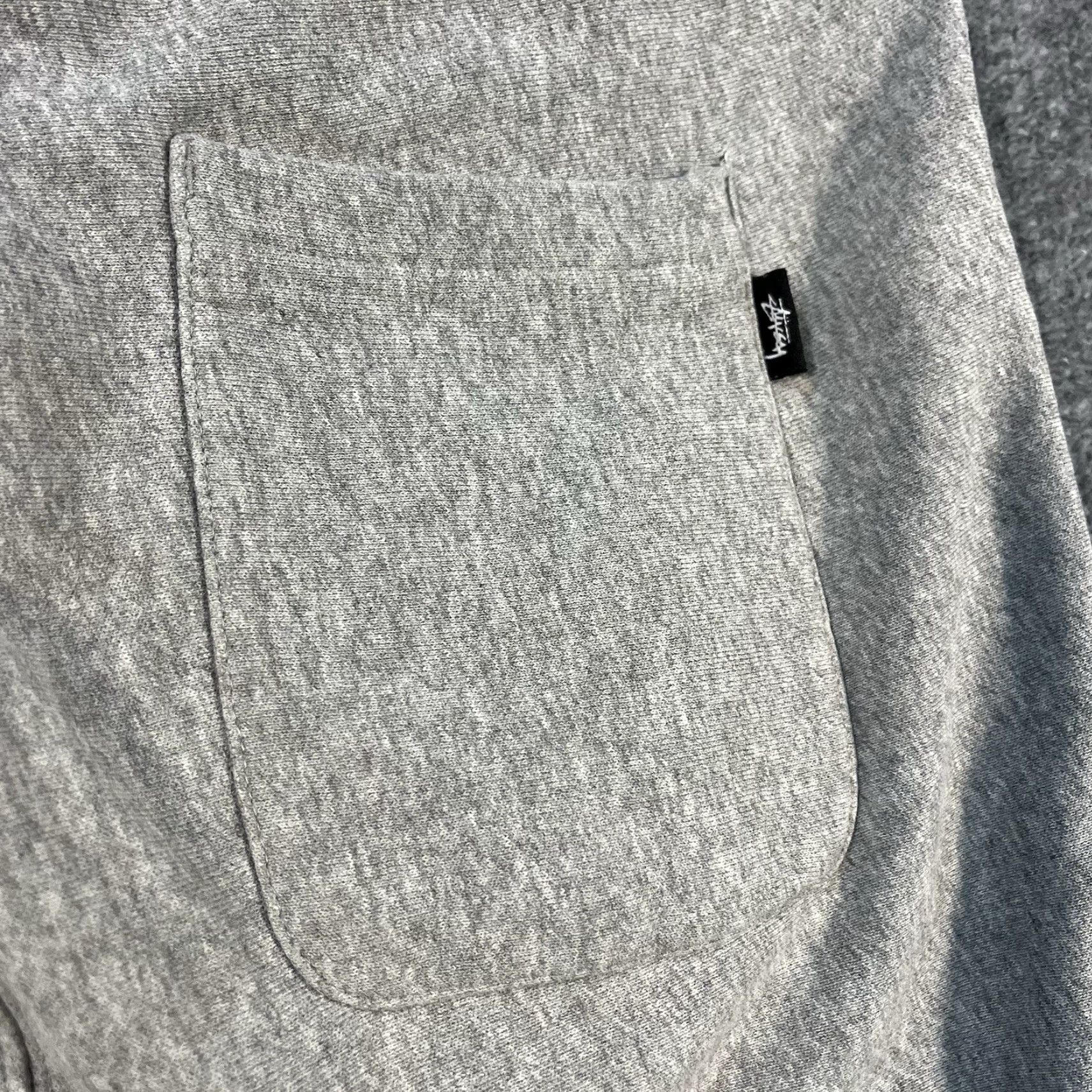 Logo 7 Stussy Sweatpants Joggers Mens S Gray Fleece Logo Embroidered Cuffed Vintage Stussy Logo Sweatpants S Mens Gray Fleece Cotton Size US 29 - 5 Thumbnail