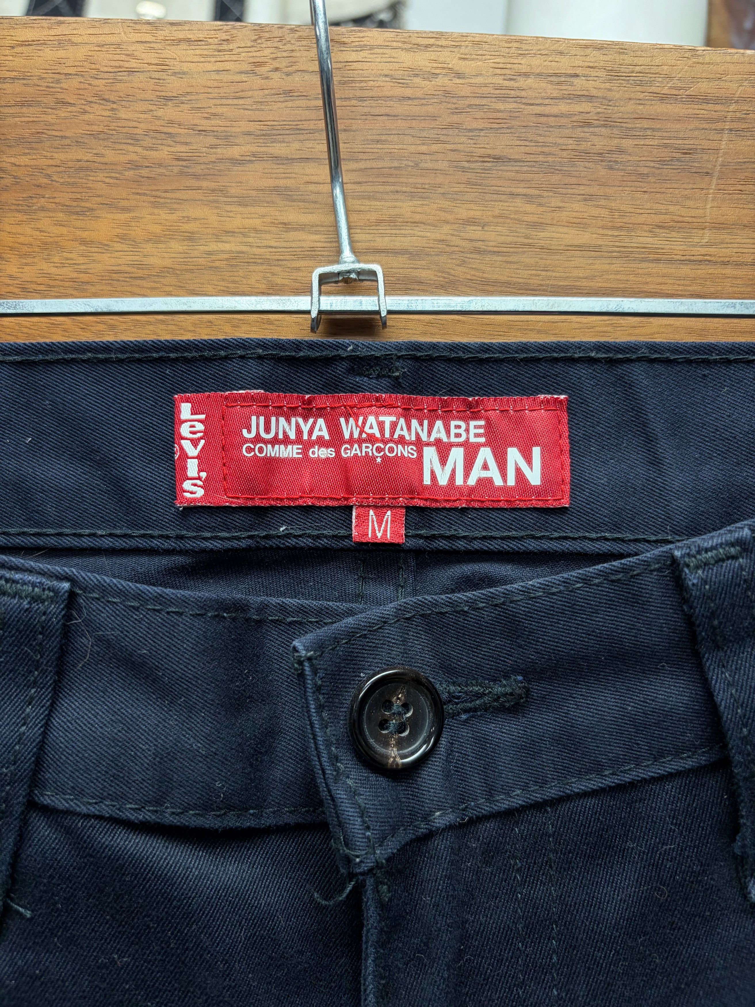 Junya Watanabe SS2002 Junya Watanabe x Levi’s ‘Poem’ Side Seam Flared Leg Pants Size US 30 / EU 46 - 3 Thumbnail