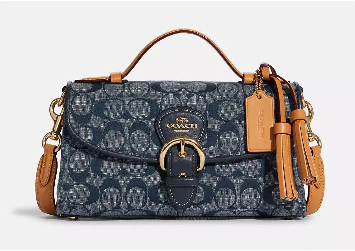 Coach Kleo Top Handle In Signature Chambray C8513 Size ONE SIZE - 9 Thumbnail