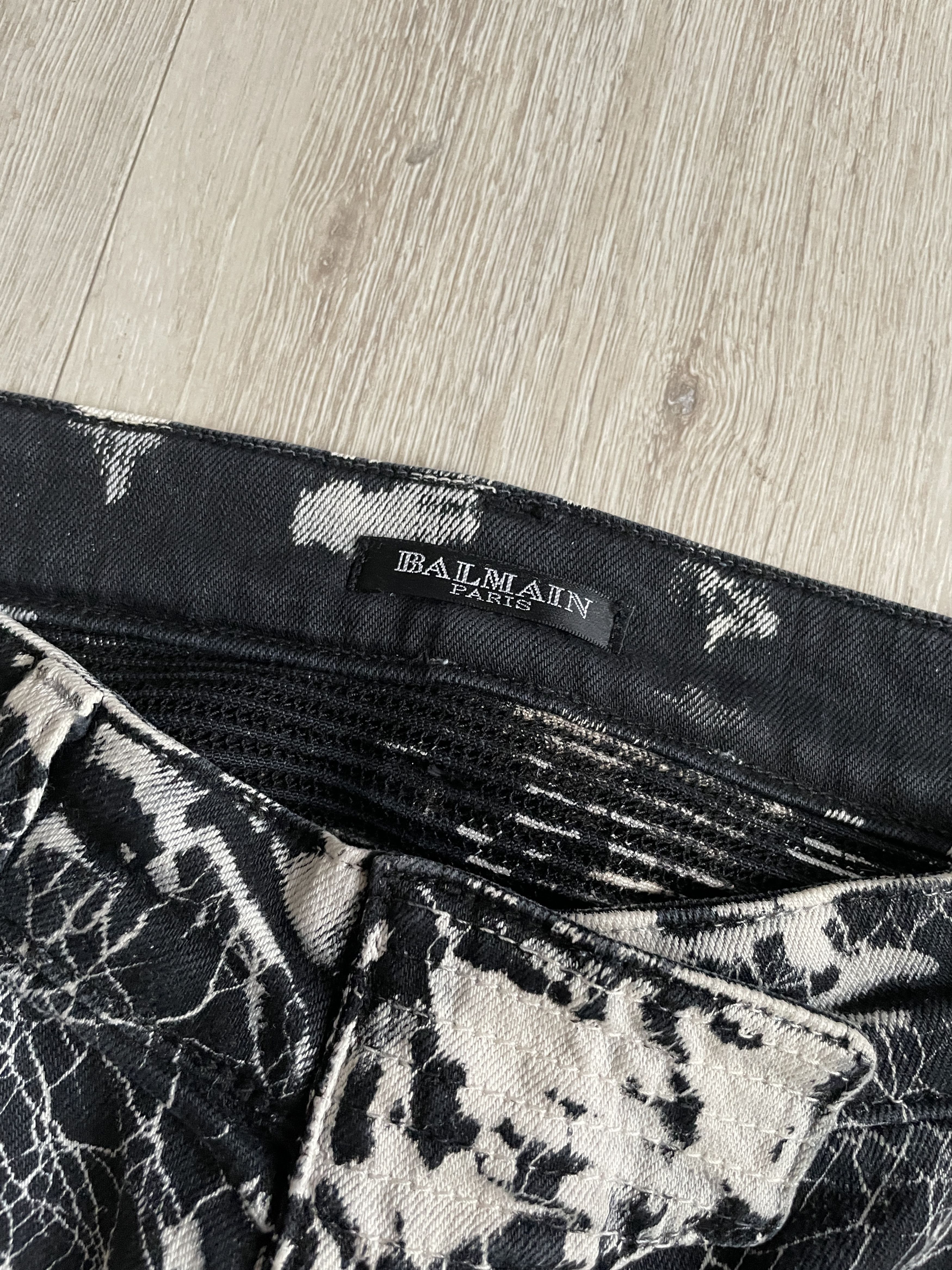 Balmain Balmain SS11 spiderweb bikers by Christophe Decarnin Size 28" / US 6 / IT 42 - 8 Thumbnail