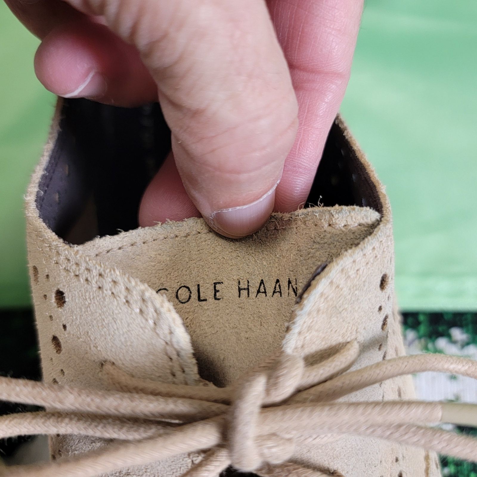 Cole Haan Cole Haan ZeroGrand Remastered Wingtip Oxfords Beige Sz 13M Size US 13 / EU 46 - 6 Thumbnail