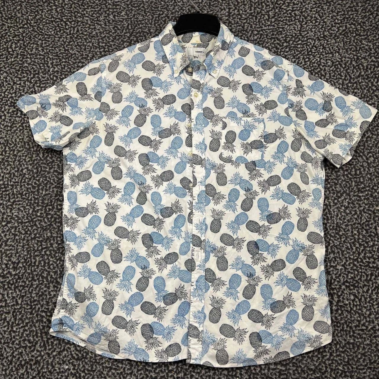 Other Sonoma Button Down Shirt Men XL Pineapple Print Cotton Size US XL / EU 56 / 4 - 1 Thumbnail