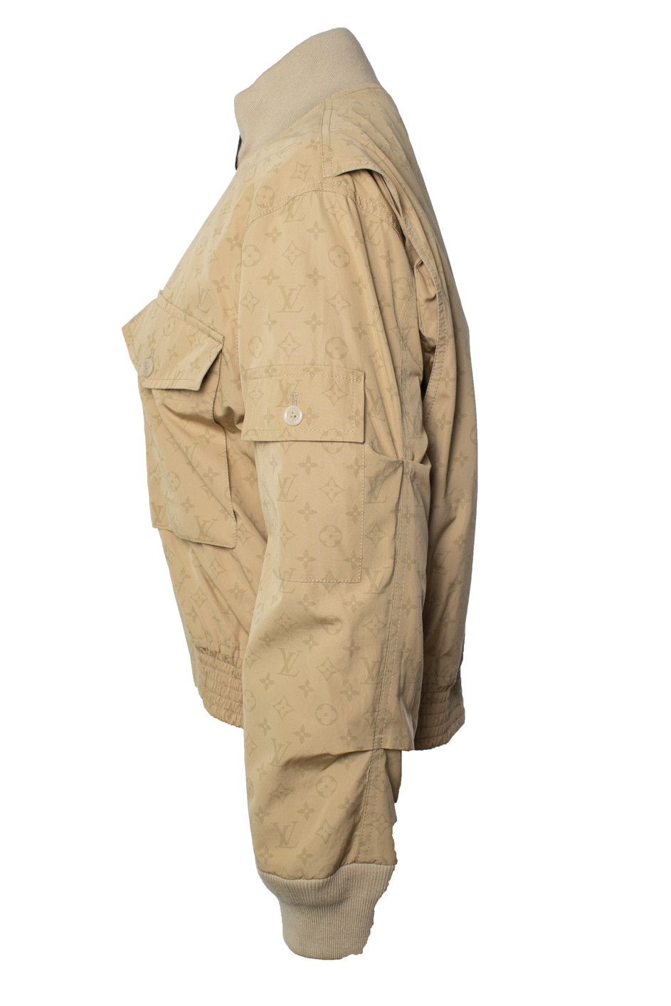 Louis Vuitton Louis Vuitton, Beige monogram bomber Size S / US 4 / IT 40 - 2 Thumbnail