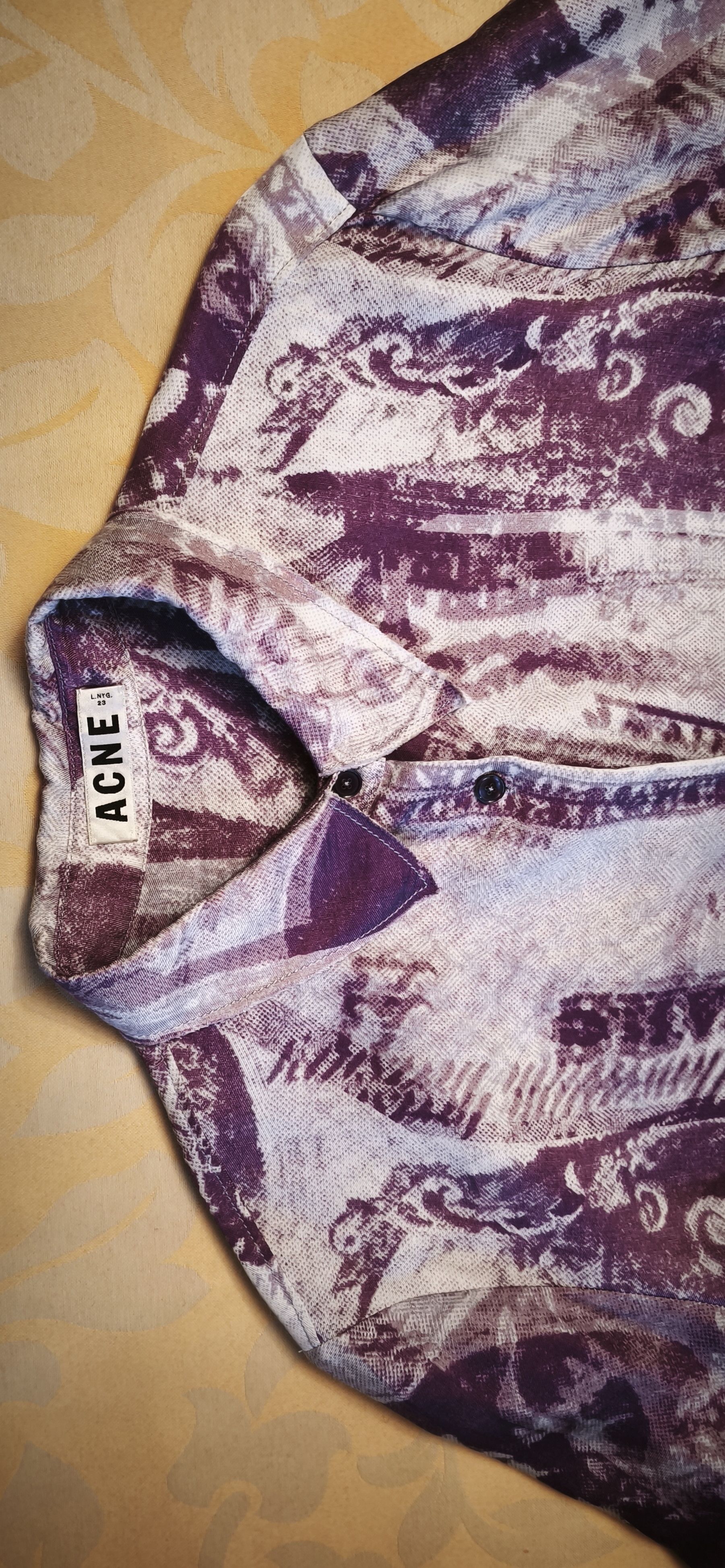 Acne Studios Oversized shirt - dollar bill-inspired print Size M / US 6-8 / IT 42-44 - 15 Thumbnail