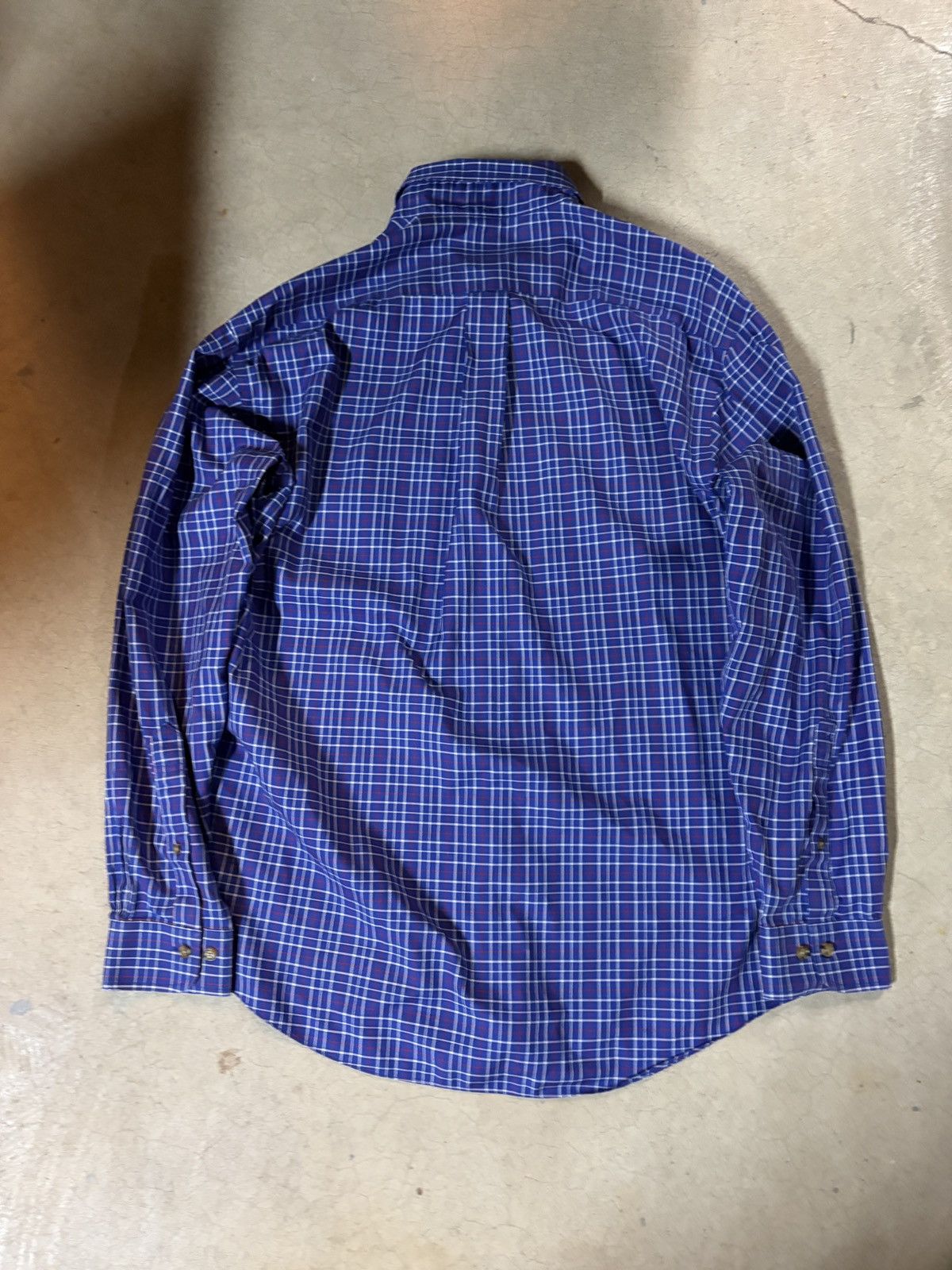 Brooks Brothers Vintage 00’s Brooks Brothers Long Sleeve Shirt Blue Plaid Size US L / EU 52-54 / 3 - 3 Thumbnail