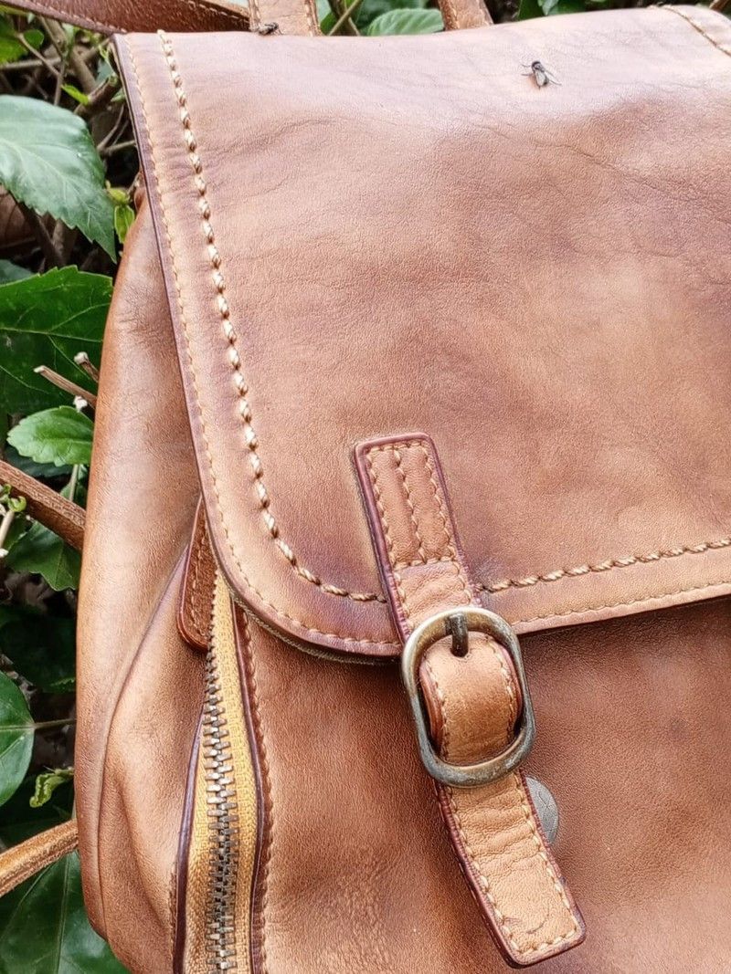 Other Vintage Green Burry Women’s Leather Backpack Size ONE SIZE - 5 Thumbnail