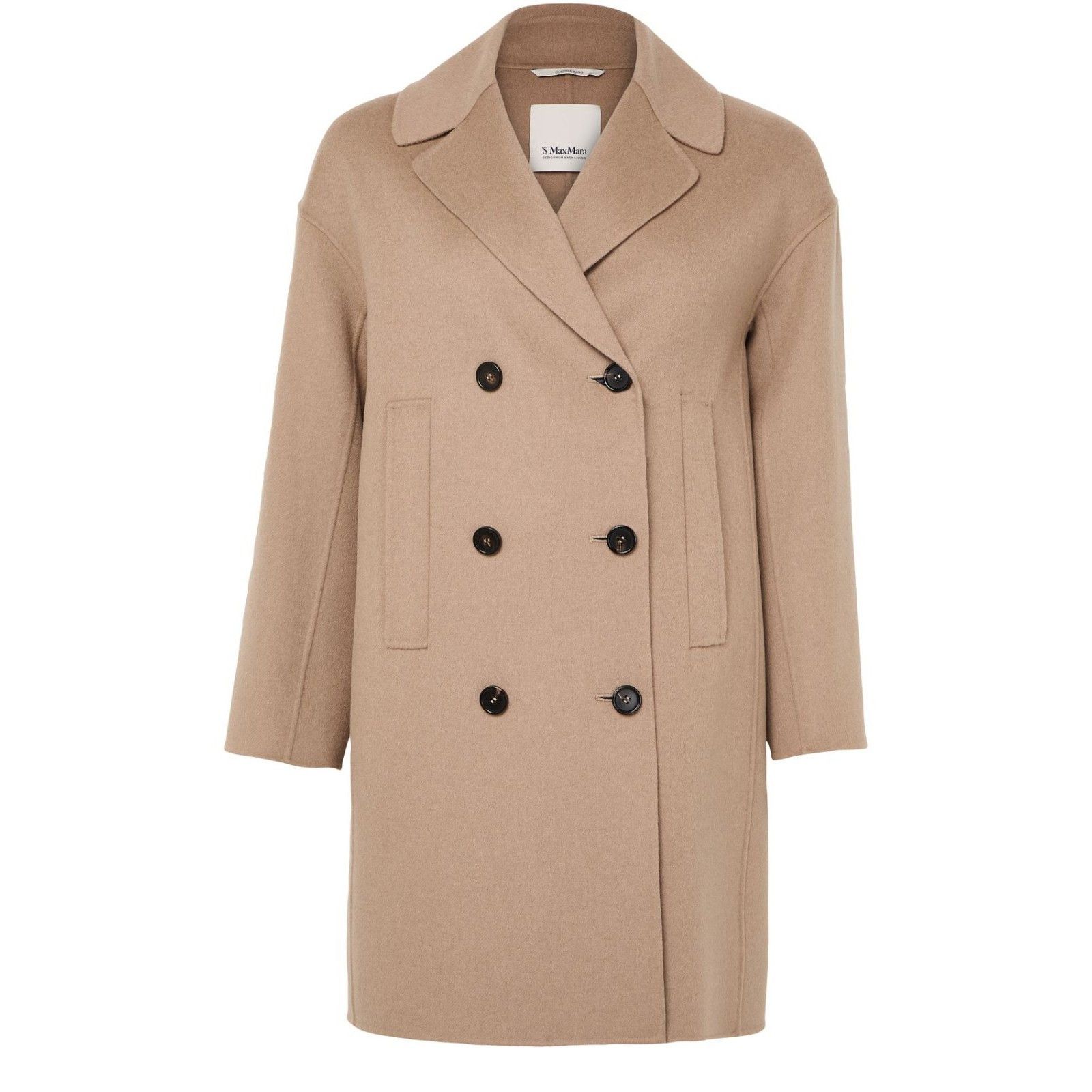 S MAX MARA Double Breasted NOCCIOLA Wool Coat New & Authenti
