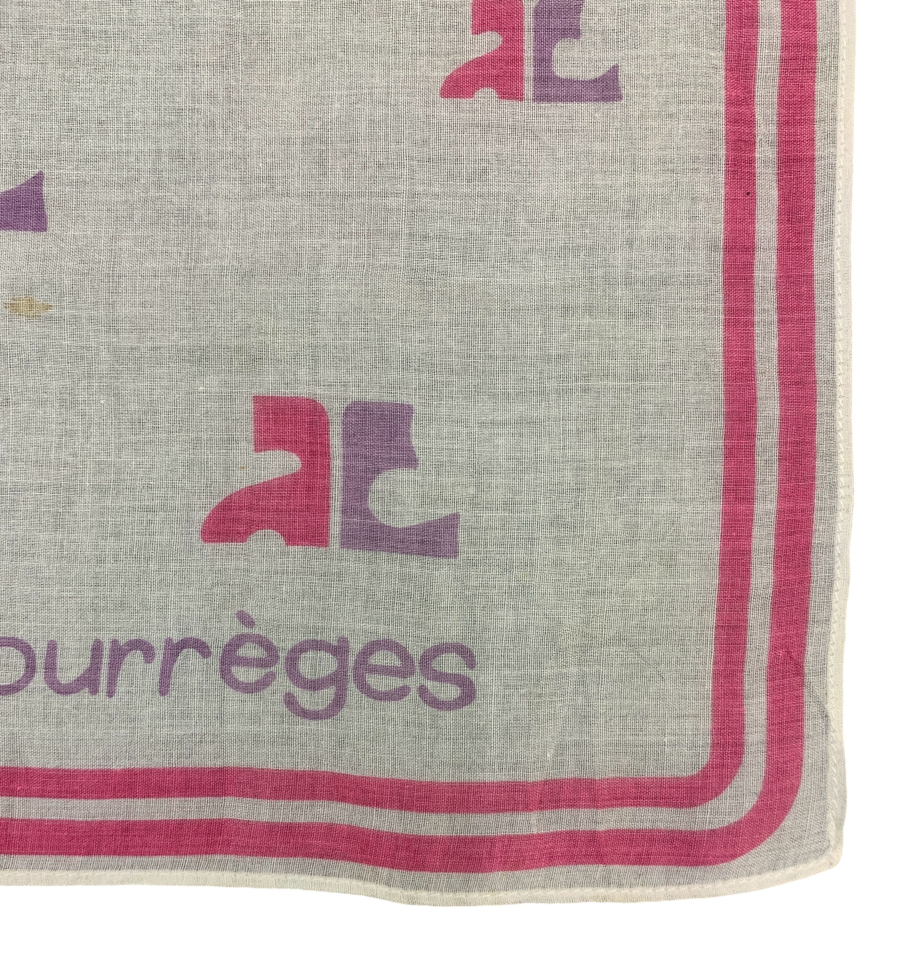 Courreges × Vintage Vintage Courrèges Neckerchief/Handkerchief - HKA967 Size ONE SIZE - 9 Thumbnail