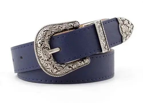 Leather × Unowned Belts Retro Pin Buckle PU Leather Belt Size ONE SIZE - 2 Thumbnail