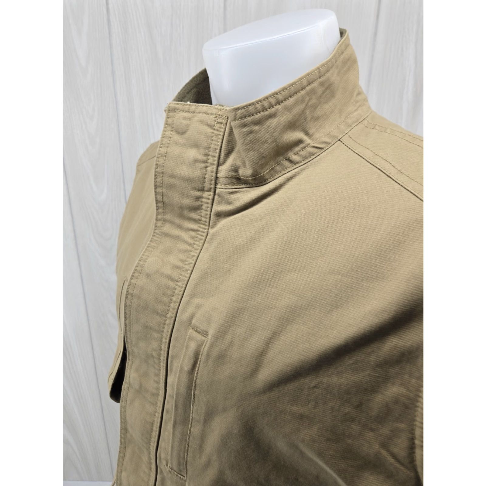Vintage VINTAGE RedHead Utility Vest Mens Large Lined Fleece Tan Khaki Beige Cotton Canvas Zippered Pockets-Field Shirt/Coat Styled Size US L / EU 52-54 / 3 - 5 Thumbnail