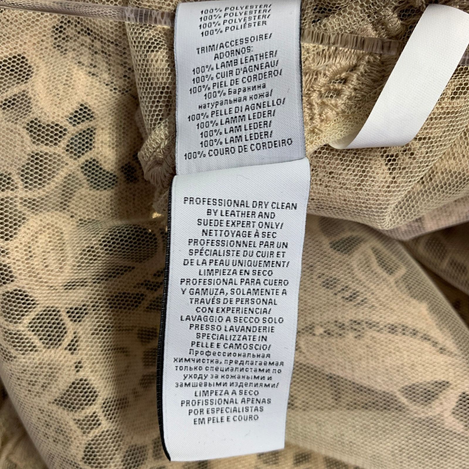 Ralph Lauren RALPH LAUREN Size 10 Khaki Cotton Lace Open Front Coat Size L / US 10 / IT 46 - 8 Thumbnail