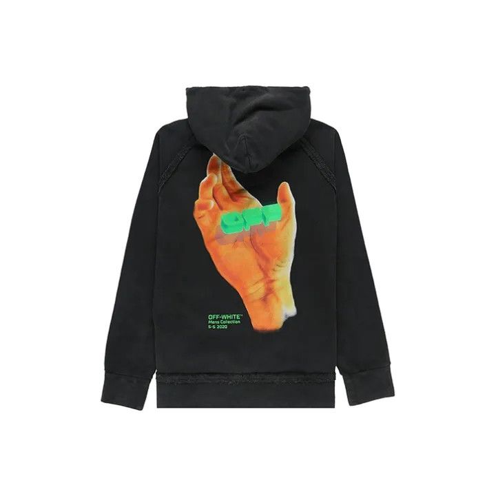 Off-White Off-White SS20 Hand Logo Hoodie 0079 Size US S / EU 44-46 / 1 - 1 Thumbnail