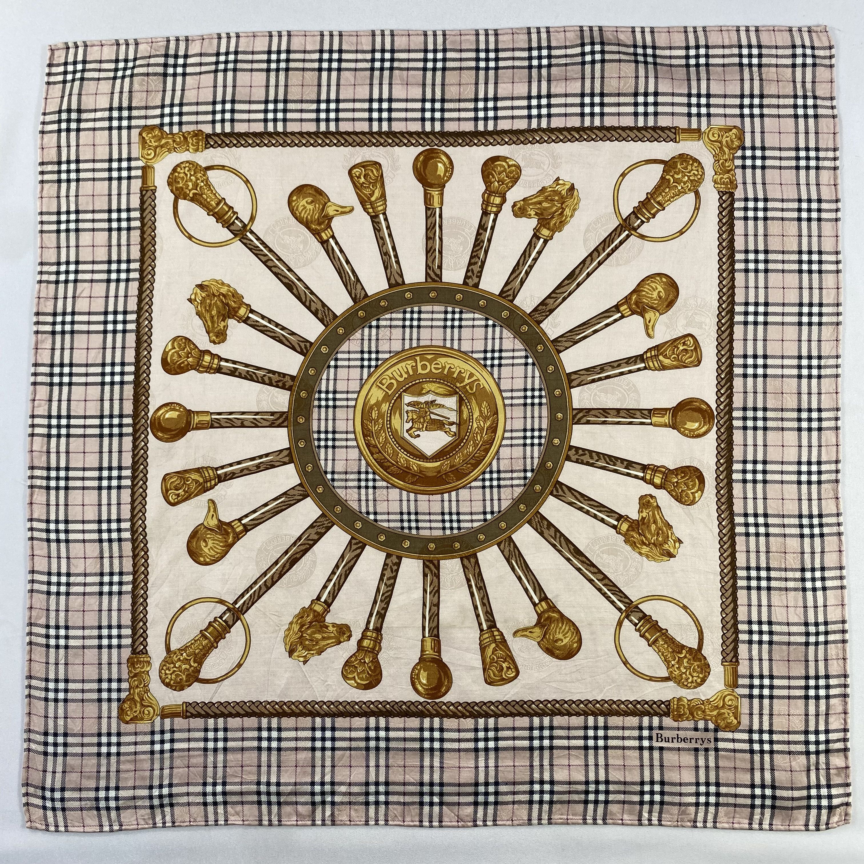 Burberry × Vintage Burberry Handkerchief / Neckerchief / Bandana-P921 Size ONE SIZE - 1 Thumbnail
