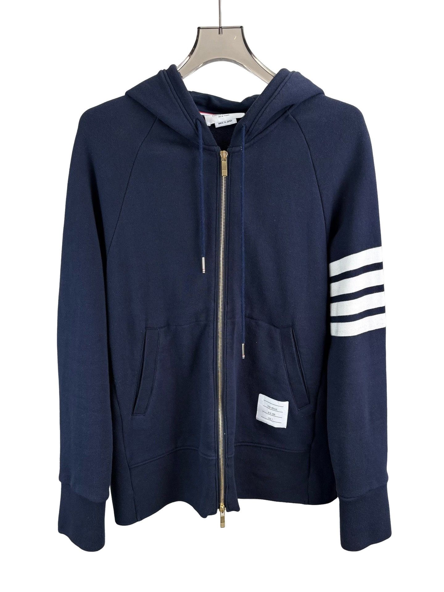 Thom Browne Thom Browne Four-Bar Zip Hoodie Size 5 Size US XXL / EU 58 / 5 - 1 Thumbnail