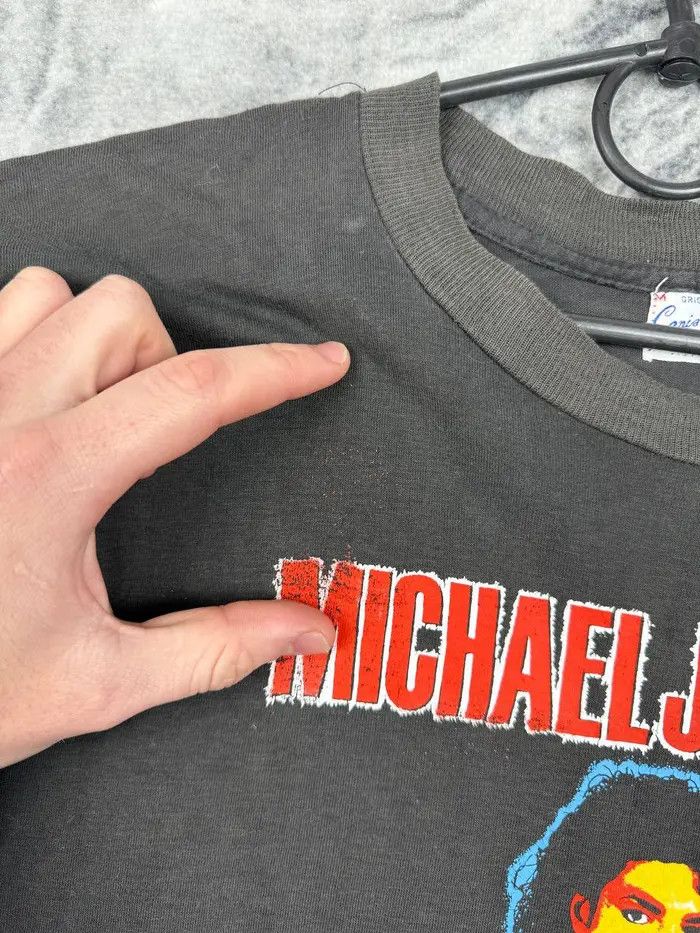 Vintage Vintage Michael Jackson 80s 90s T Shirt Single Stitch 80s Size US M / EU 48-50 / 2 - 7 Thumbnail