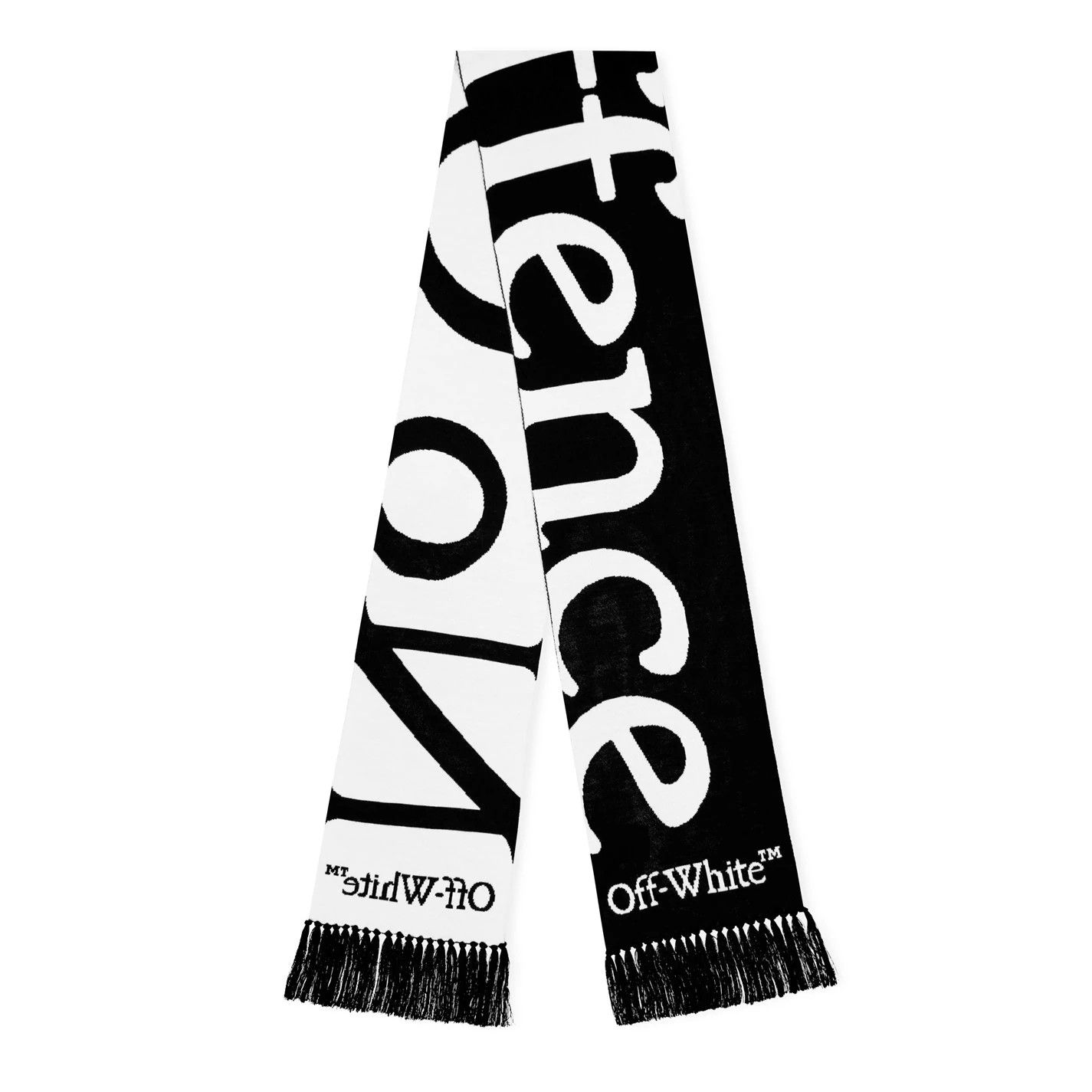 Off-White o1g2r1mq0225 Size: OS / Scarf in Black & White Size ONE SIZE - 1 Thumbnail
