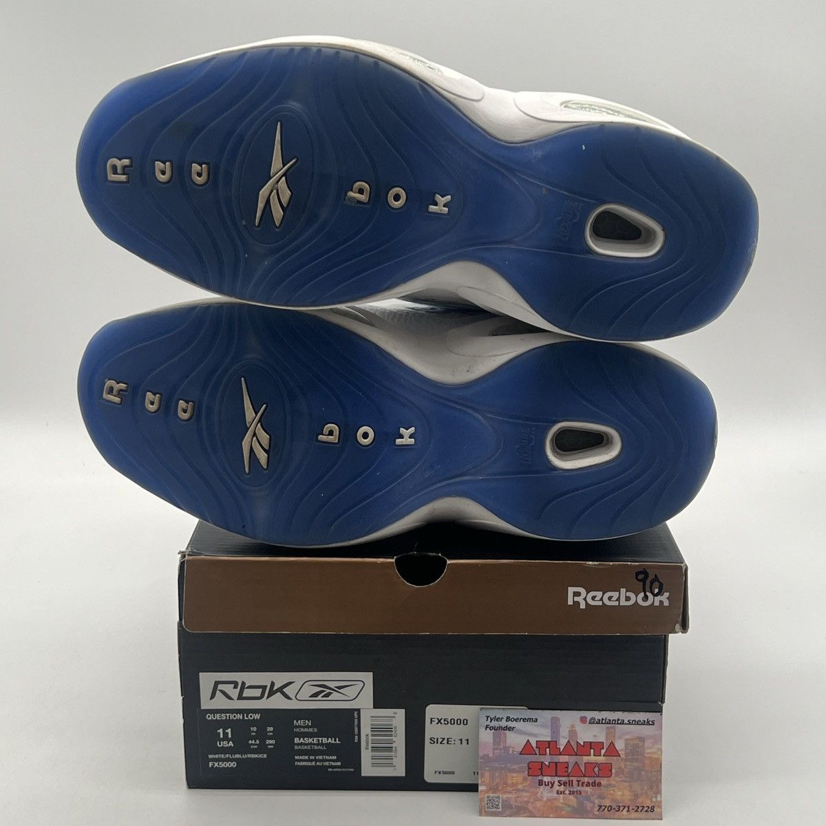 Reebok Question patent low fluid blue Size US 11 / EU 44 - 8 Thumbnail