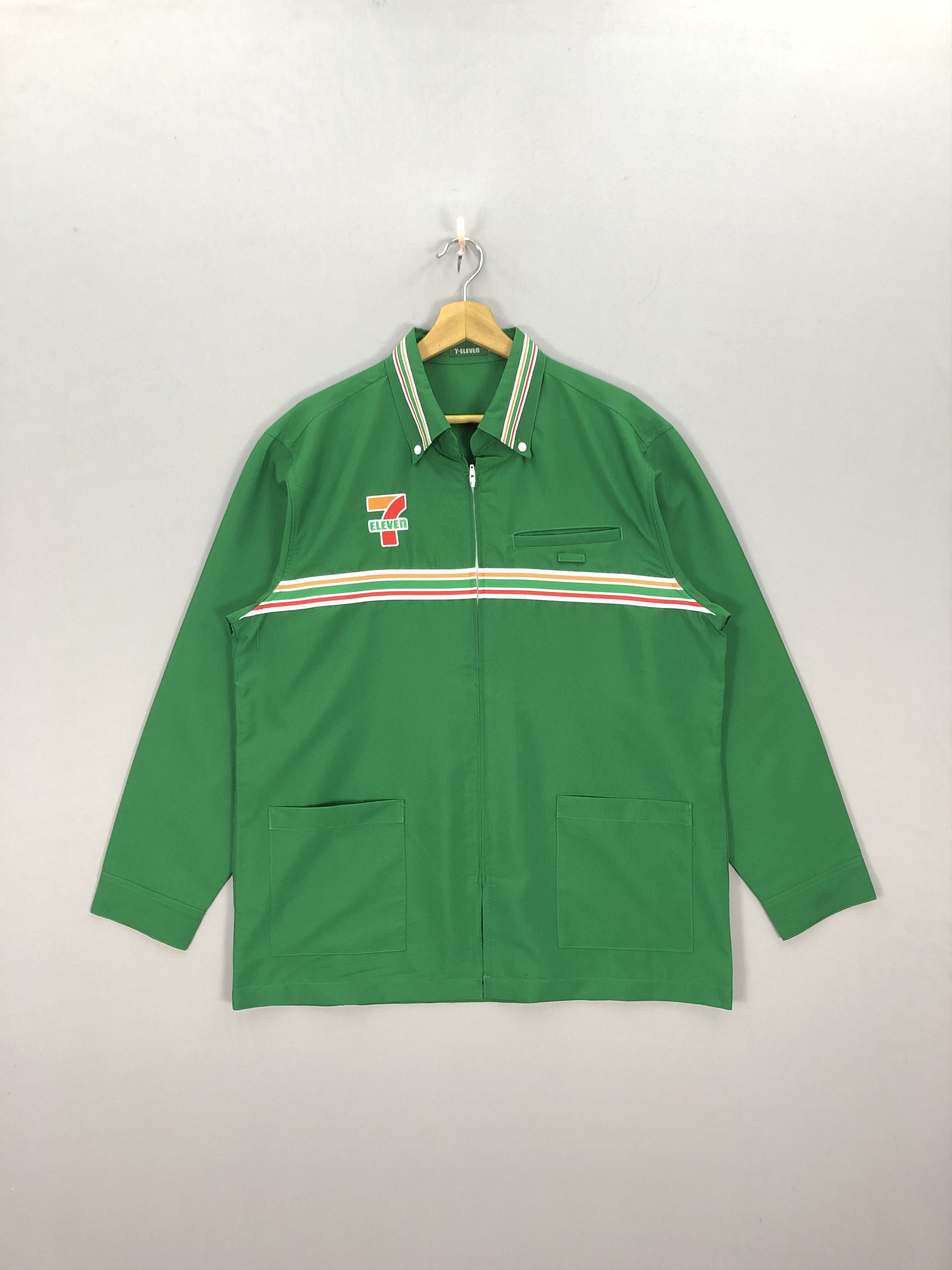 Japanese Brand × Vintage Vintage Seven Eleven 7E Workers Shirt Jacket Size US L / EU 52-54 / 3 - 3 Thumbnail