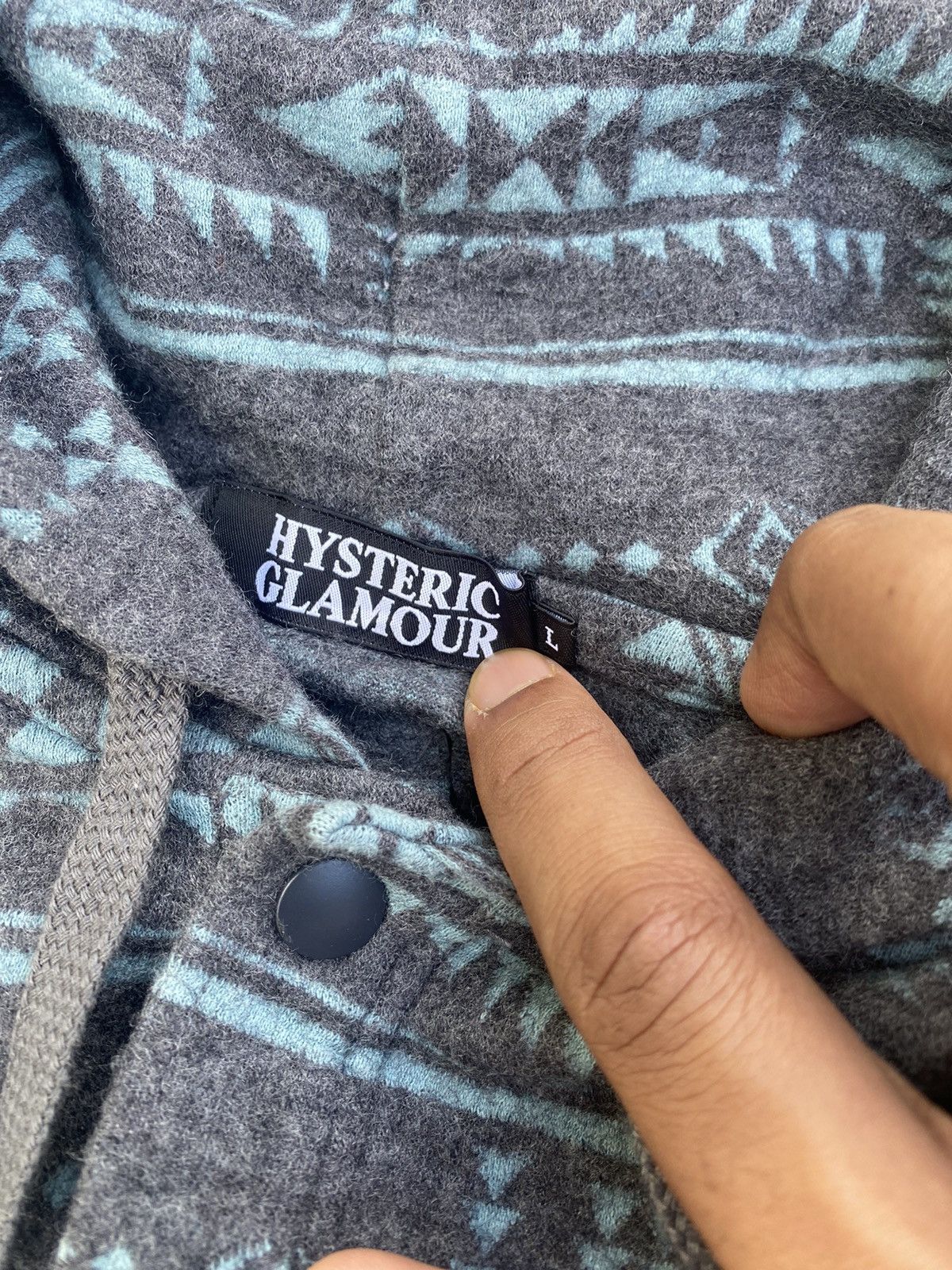 Hysteric Glamour Vintage Hysteric Glamour Navajo Design Hoodie Button Ups Size S / US 4 / IT 40 - 7 Thumbnail