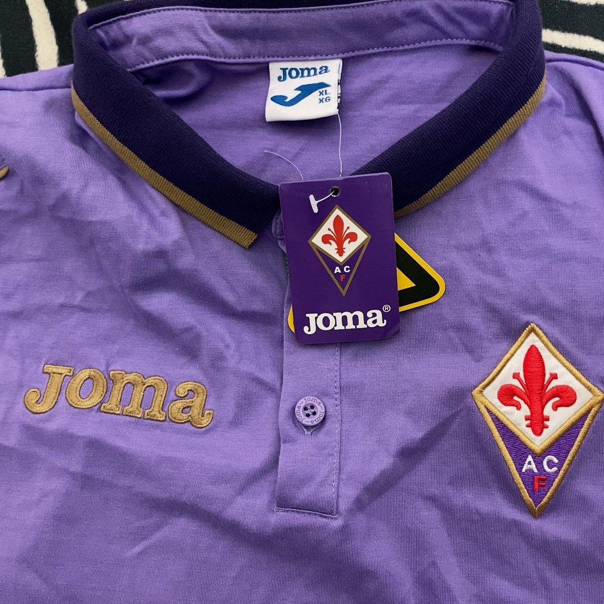 Joma Long sleeve t-shirt Fiorentina ACF soccer polo Joma Size US XL / EU 56 / 4 - 3 Thumbnail