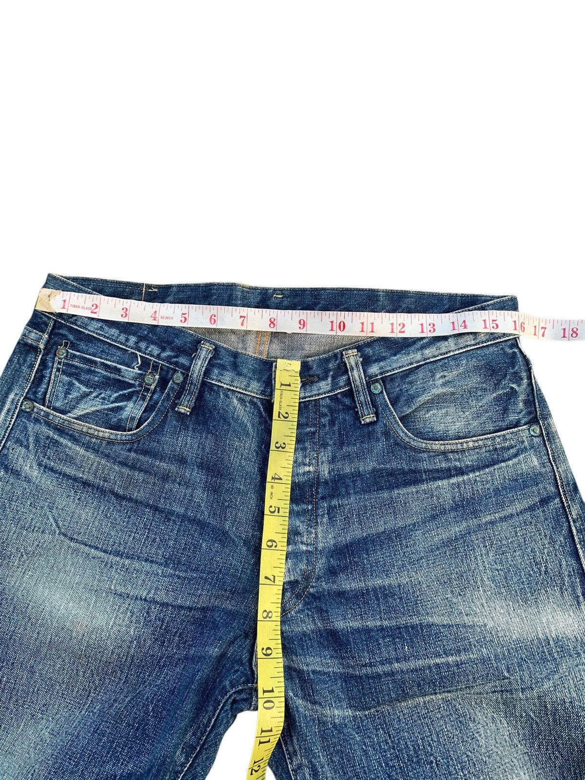 Kapital VINTAGE BURGUS PLUS SELVEDGE BUTTON FLY JAPANESE RAW DENIM Size US 32 / EU 48 - 17 Thumbnail