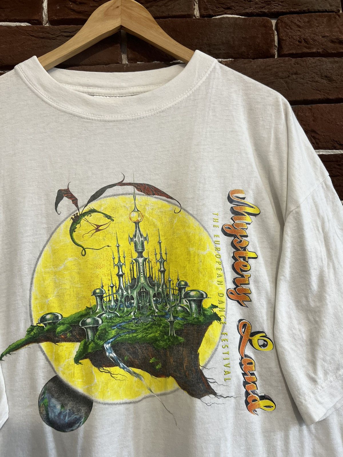 Band Tees × Thunderdome × Vintage Vintage 1997 Mysteryland Gabber Trance Thunderdome Band Tee Size US XL / EU 56 / 4 - 3 Thumbnail