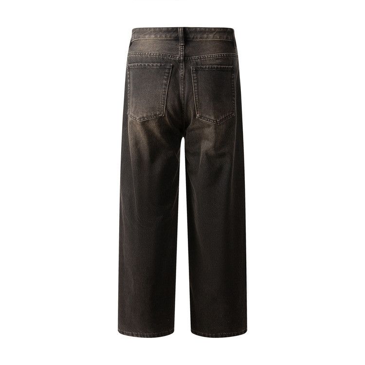 Japanese Brand × Jean Men's punk trend gradient loose washed distressed jeans Size US 34 / EU 50 - 2 Thumbnail