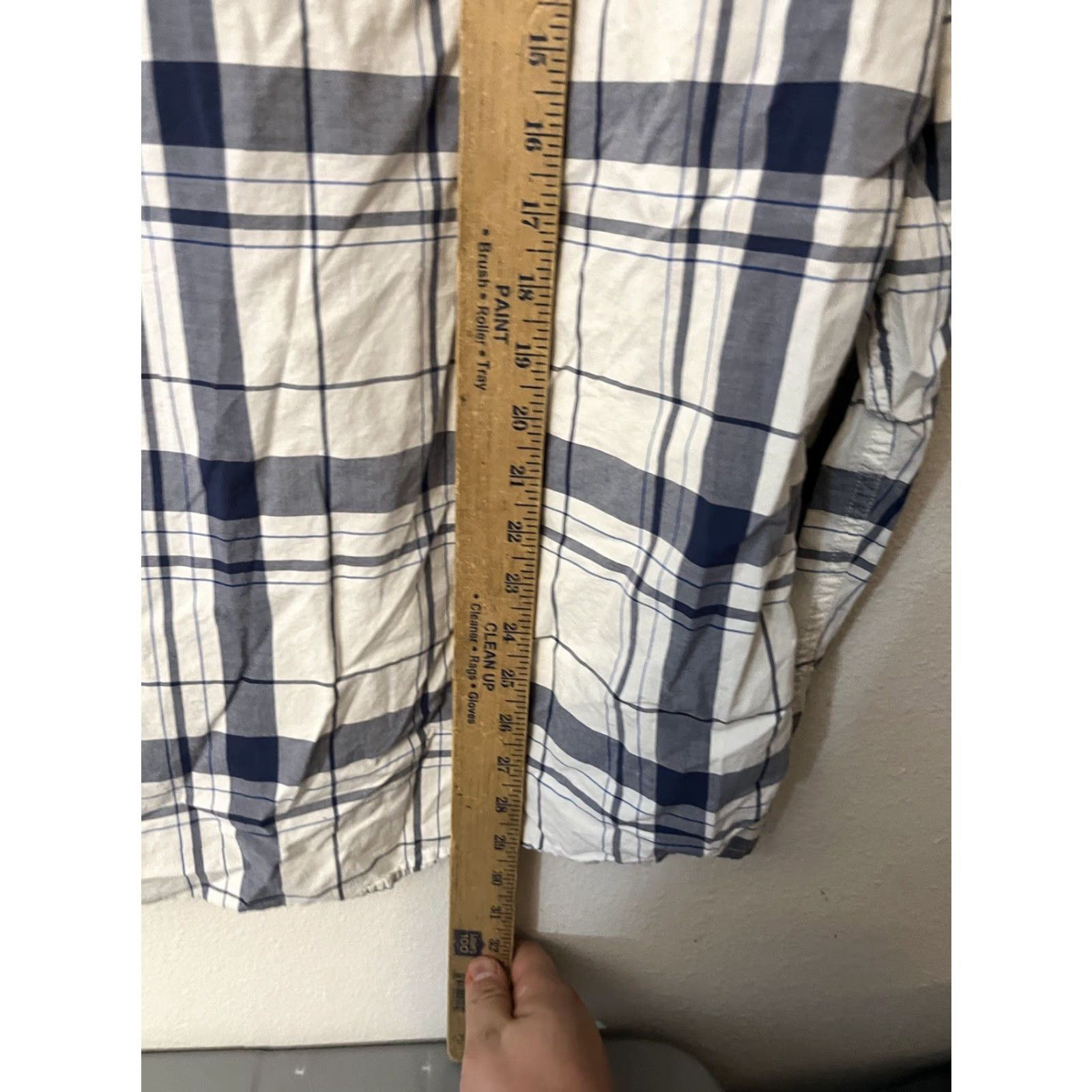 American Eagle Outfitters American Eagle Shirt Men Blue Plaid Cotton Size XL Athletic Fit Size US XL / EU 56 / 4 - 4 Thumbnail