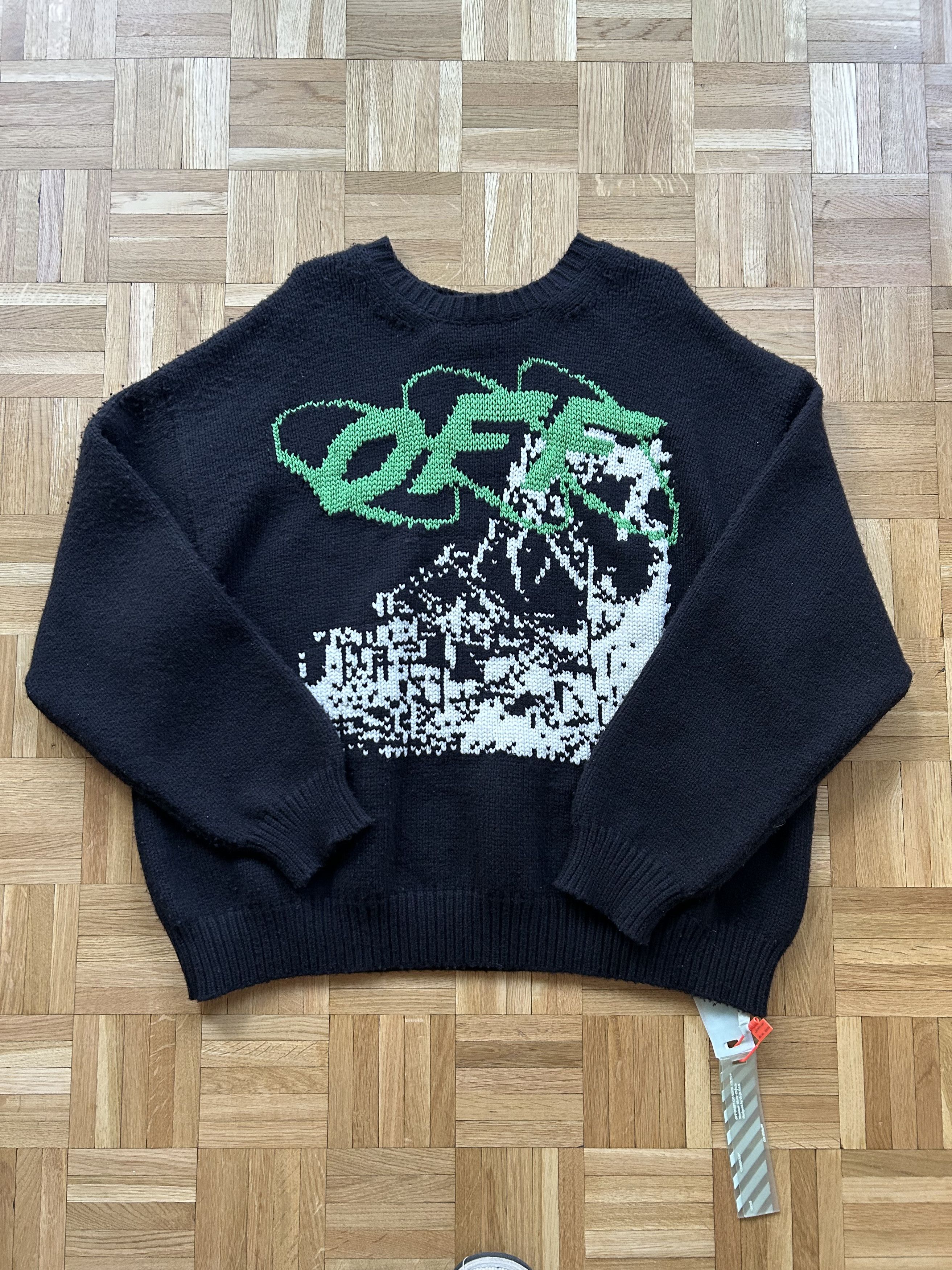 Off White Virgil Abloh OFF WHITE Ruined Factory Sweater Grailed