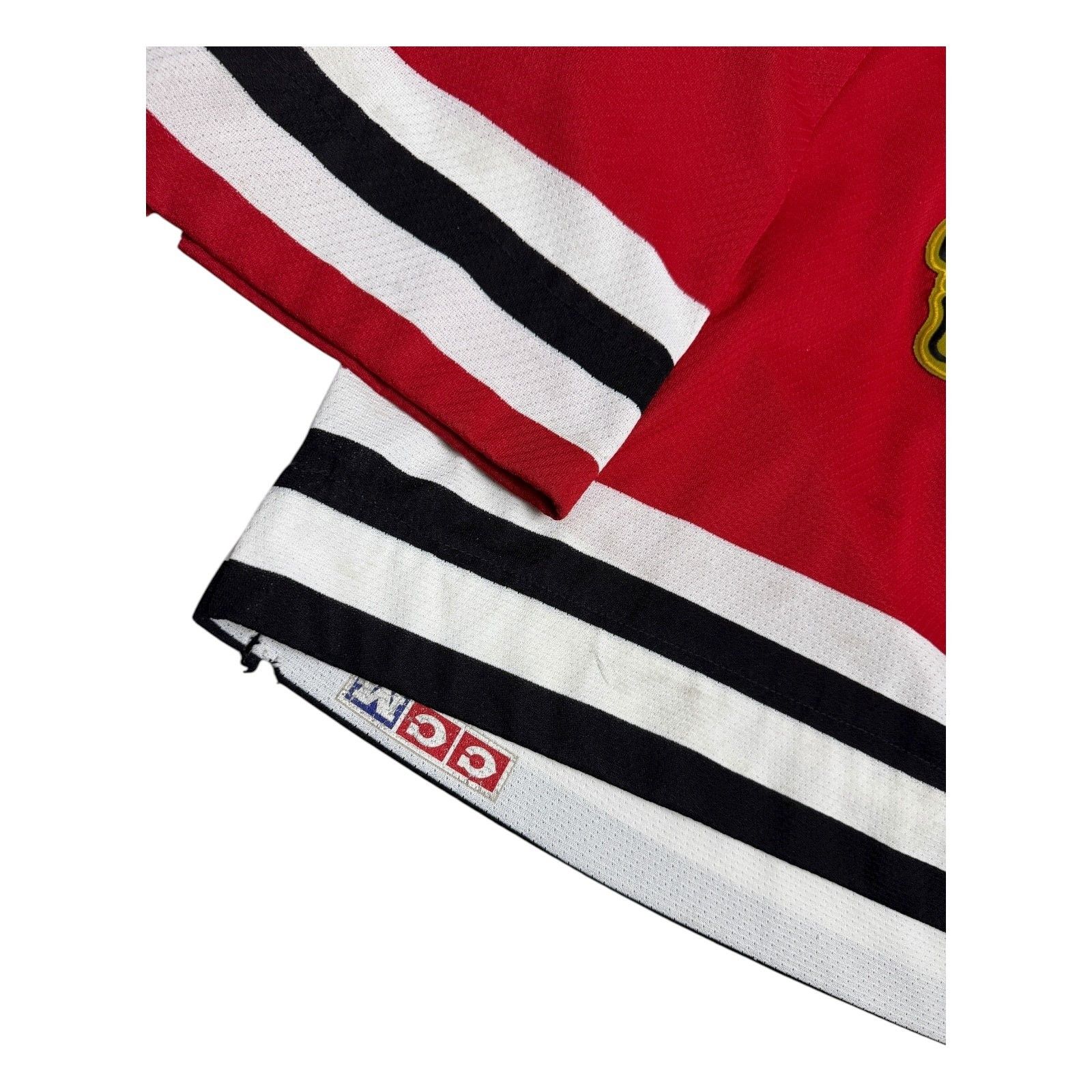 NHL CHICAGO BLACKHAWKS Short Sleeve CROPPED Vintage Jersey XL Size XL / US 12-14 / IT 48-50 - 7 Thumbnail