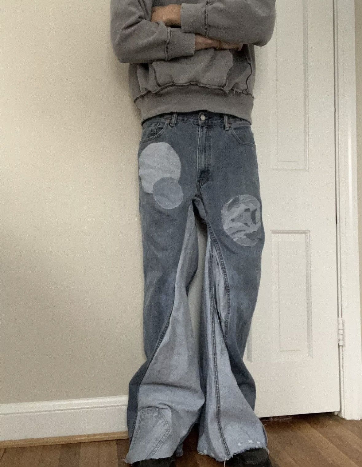 Japanese Brand Custom "Fish Tank" Denim Jeans 1 of 1 Size US 32 / EU 48 - 10 Thumbnail