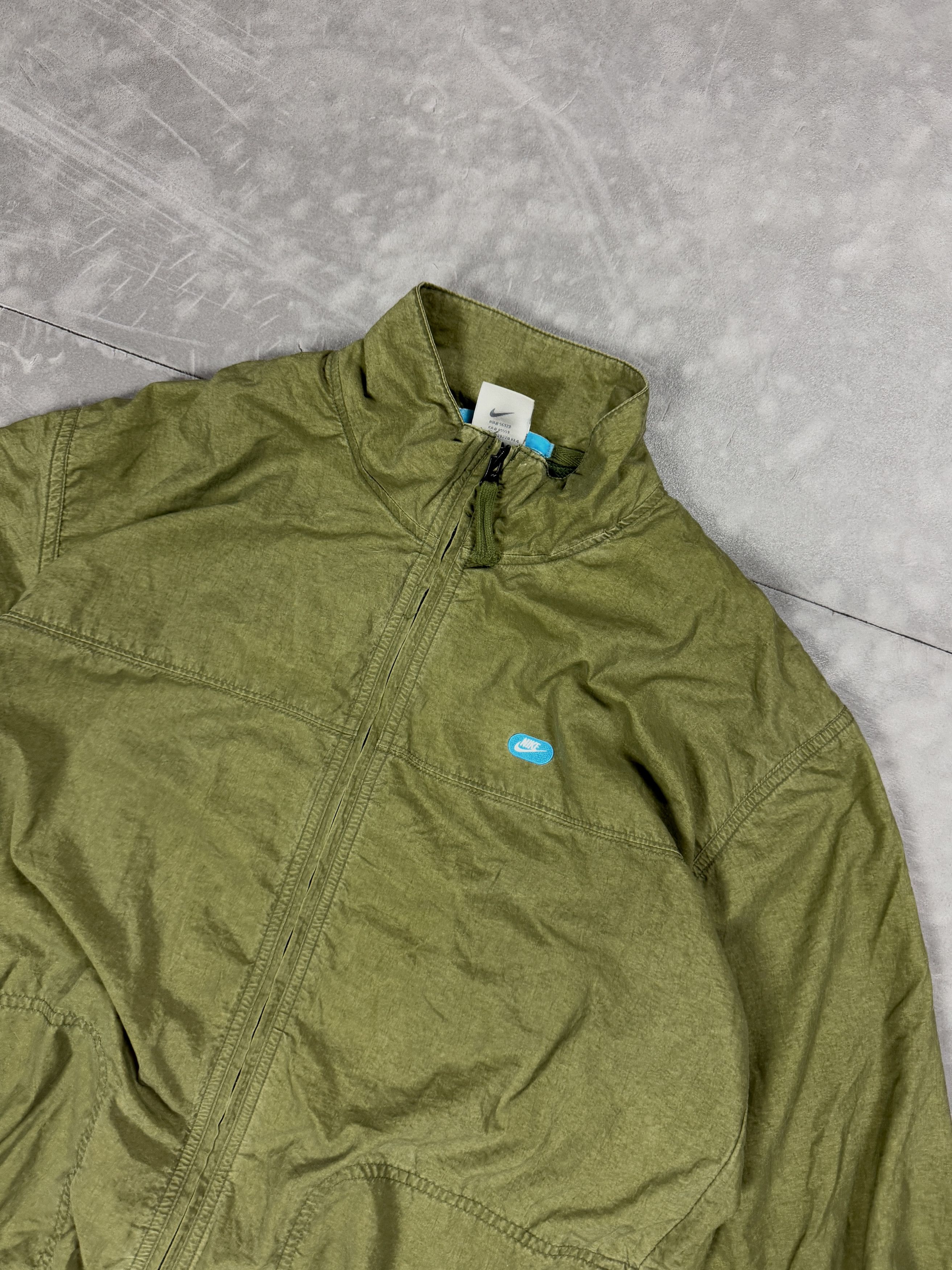 Nike × Vintage Vintage Nike khaki light windbreaker jacket streetwear 90s Size US M / EU 48-50 / 2 - 3 Thumbnail