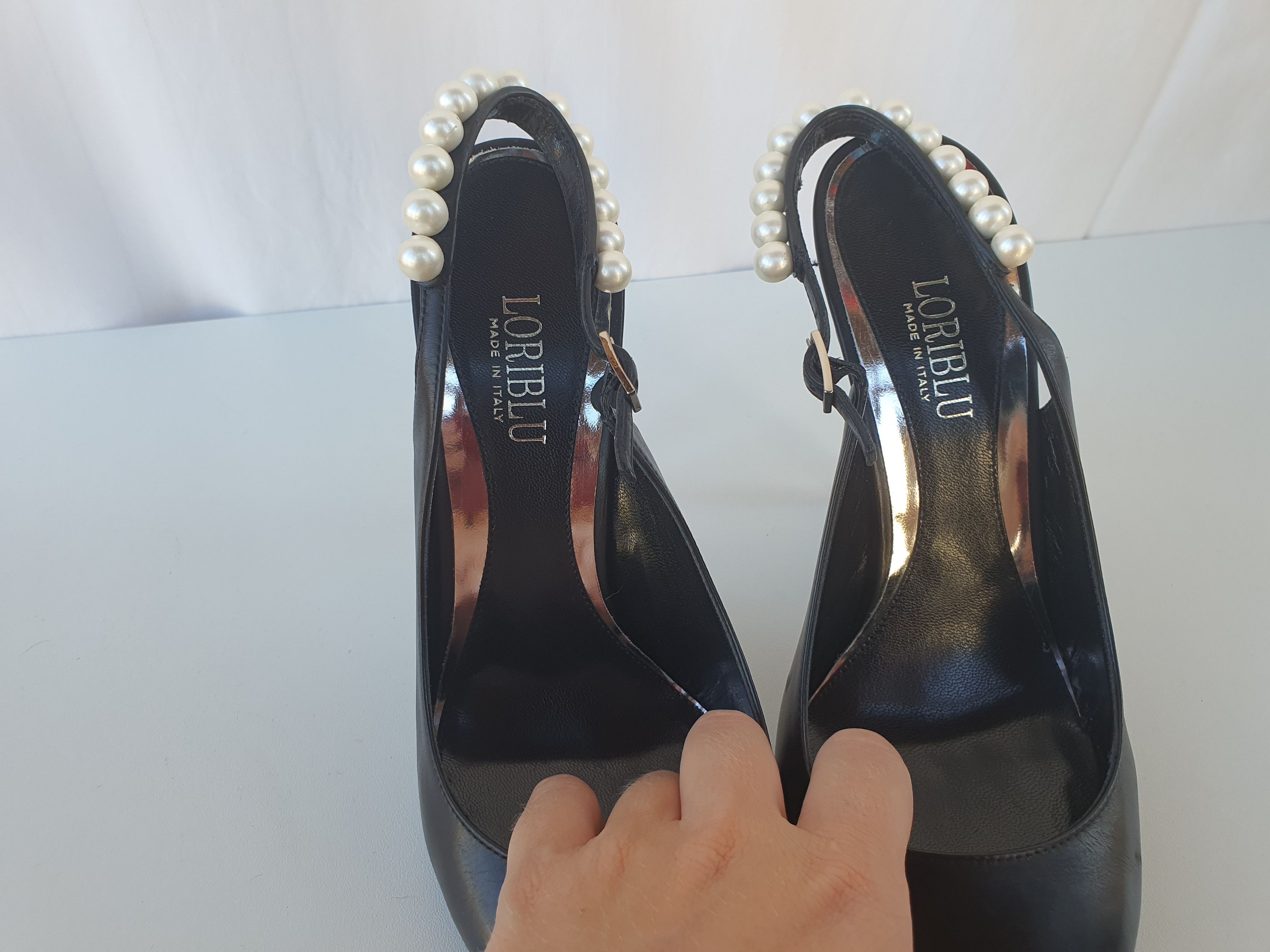 Other Elegant black Loriblu heels with pearls Size US 9 / IT 39 - 8 Thumbnail