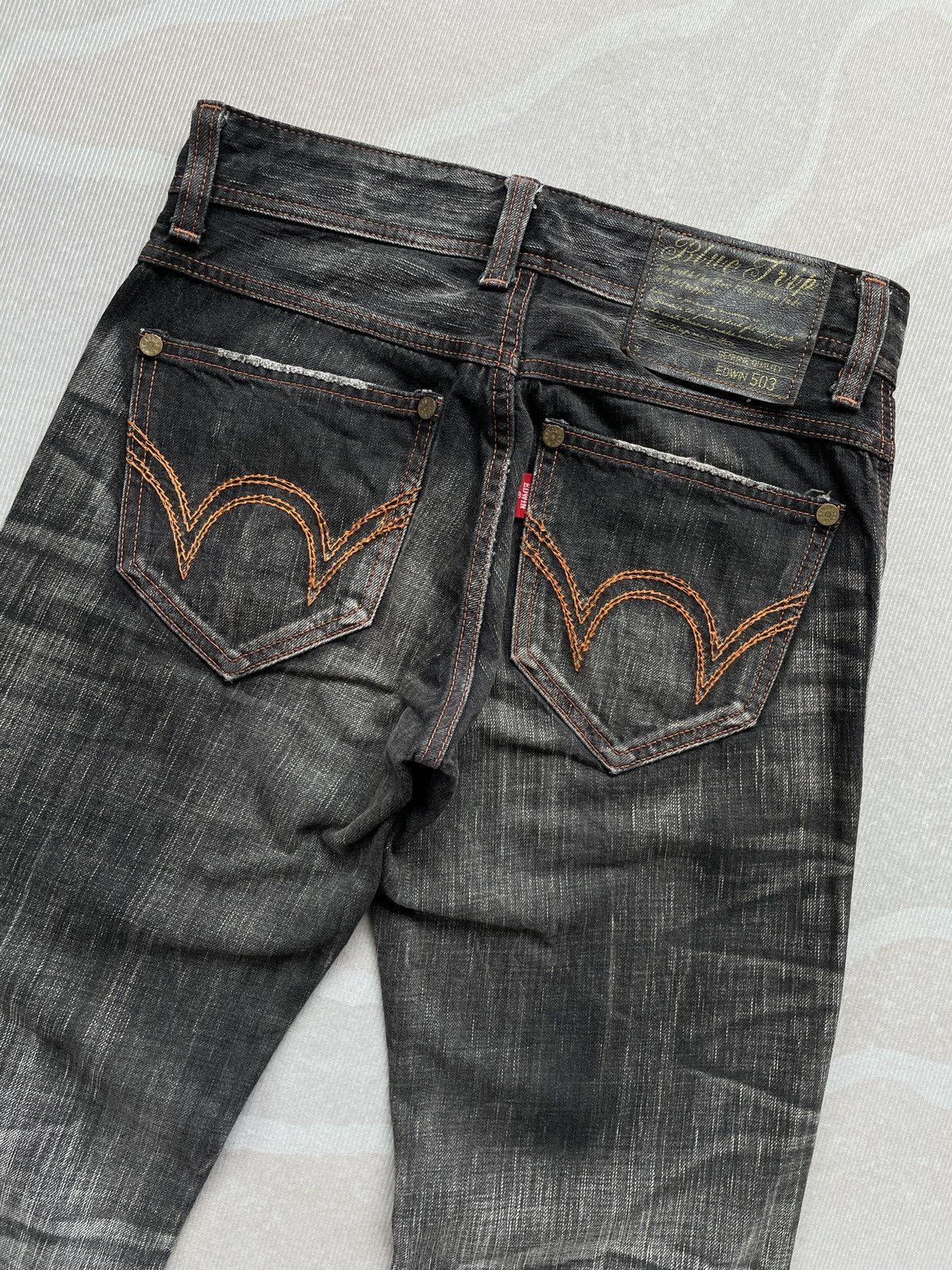 Edwin × Japanese Brand Edwin 503 Straight Jeans (P98) Size US 30 / EU 46 - 4 Thumbnail