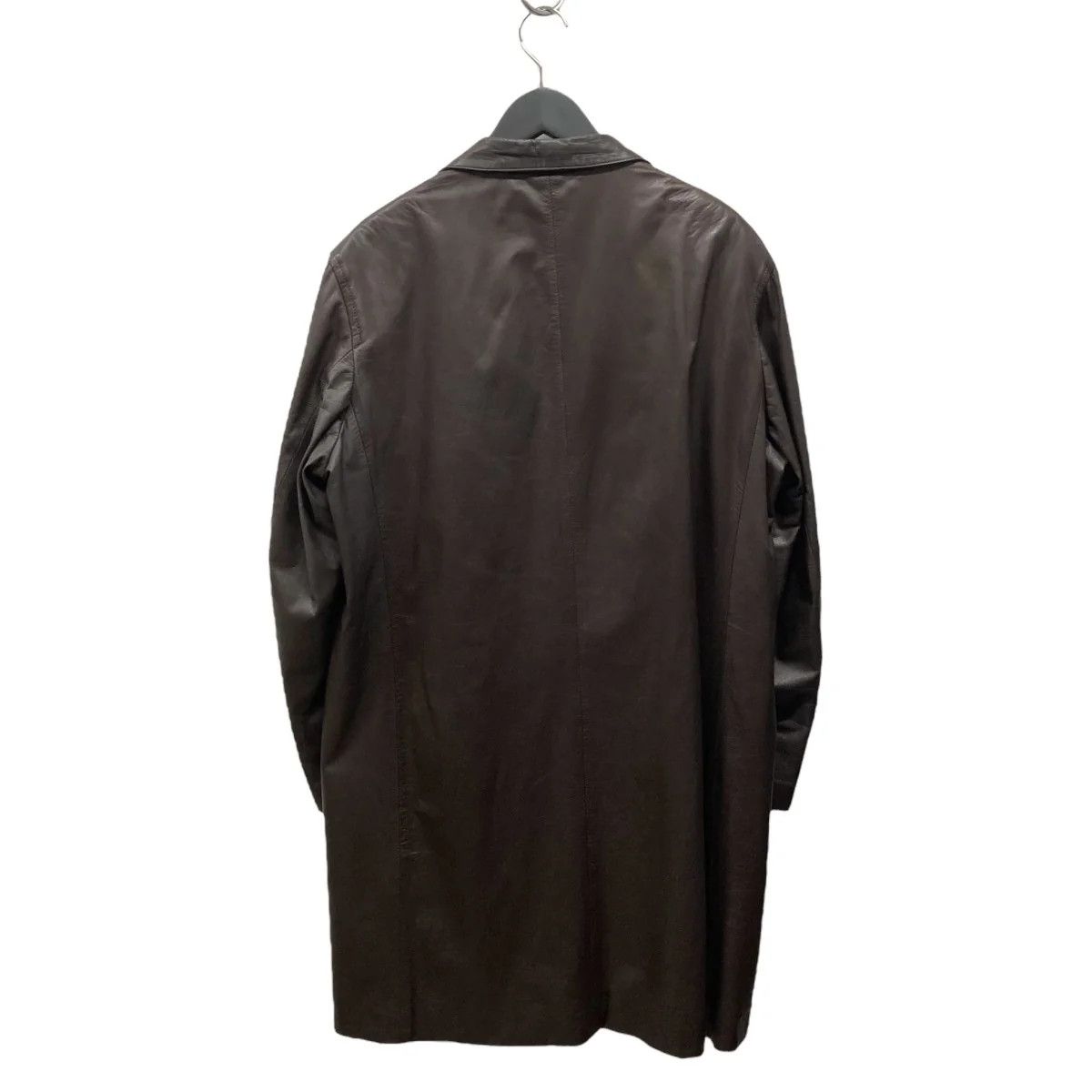 Yohji Yamamoto Yohji Yamamoto pour homme 99AW Leather Coat HN-J55-724 Size US S / EU 44-46 / 1 - 2 Thumbnail