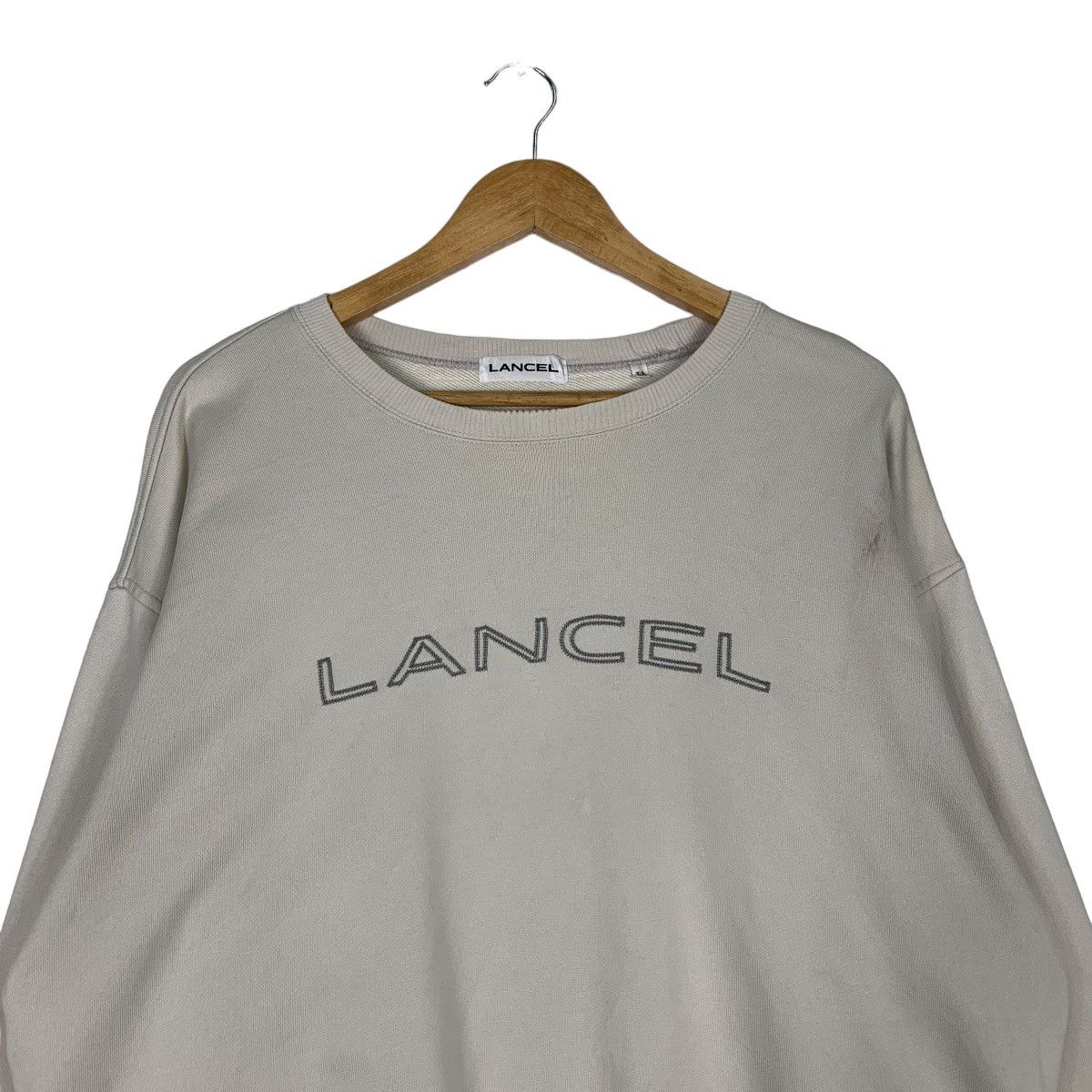 Lancel LANCEL Big Logo Crewneck Sweatshirt #1114-C51 Size US M / EU 48-50 / 2 - 2 Thumbnail