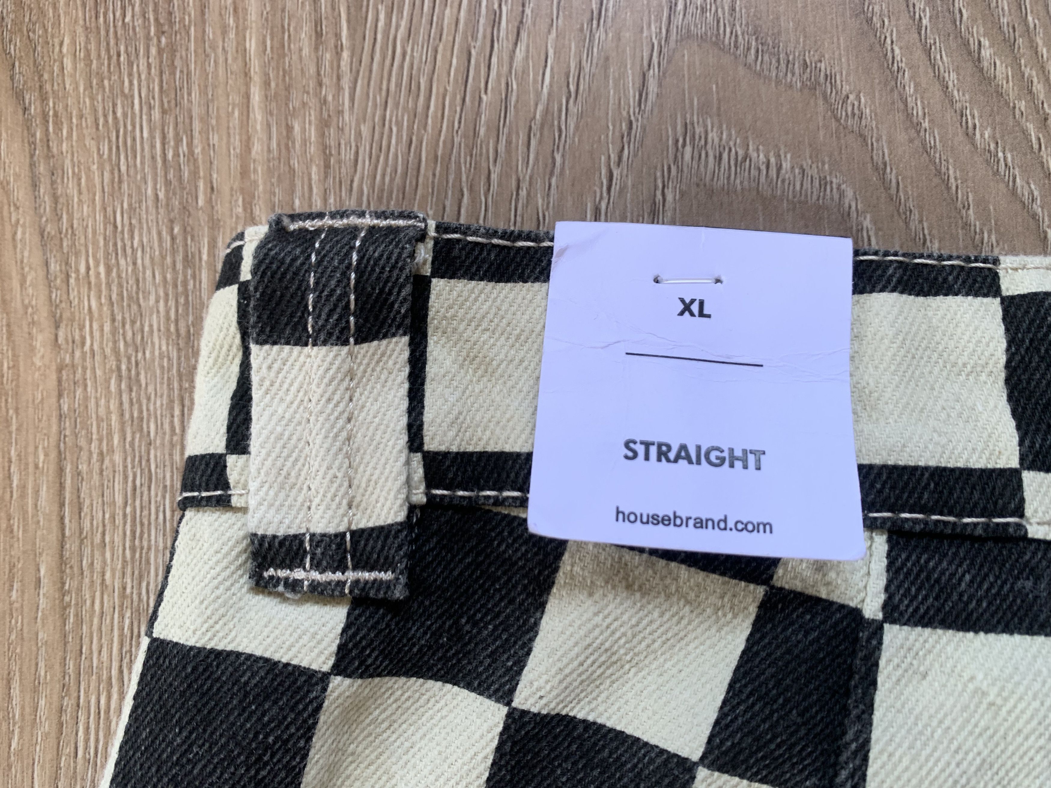Other House Brand Checkered Black & White Pants Jeans Size US 36 / EU 52 - 8 Thumbnail