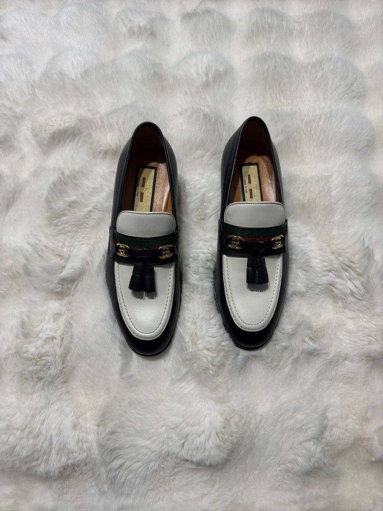 Gucci Gucci Fringed loafers shoes Size US 5 / IT 35 - 5 Thumbnail