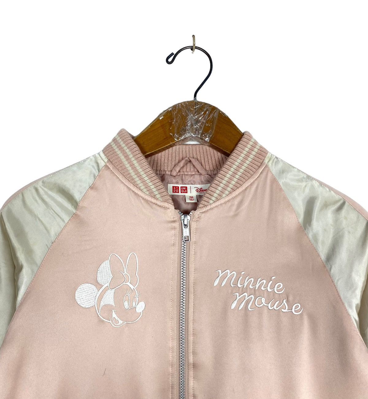 Uniqlo Rare‼️ Uniqlo Kids Sukajan Minnie Mouse Embroidery Big Logo Size XXS / US 00 / IT 34 - 6 Thumbnail